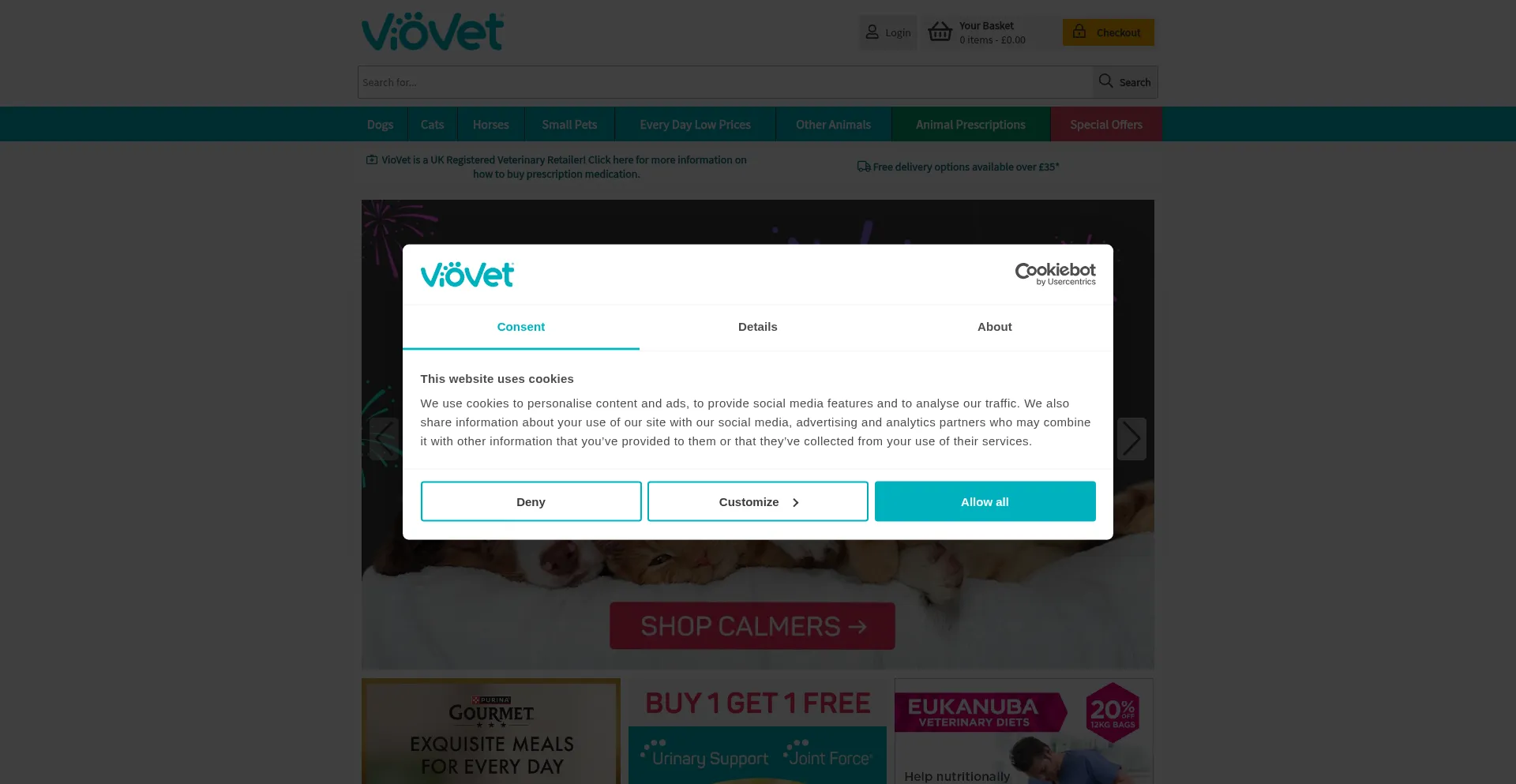 Viovet.co.uk Screenshot