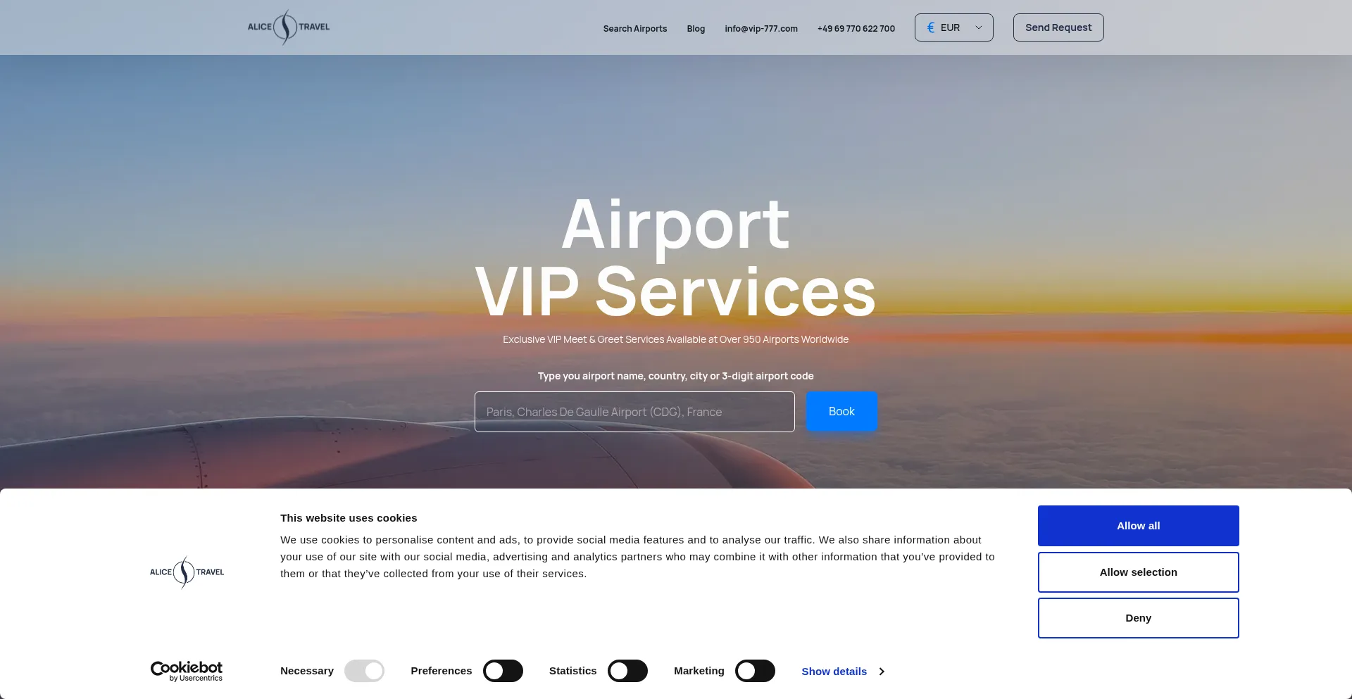 Website screenshot of Vip-777.com