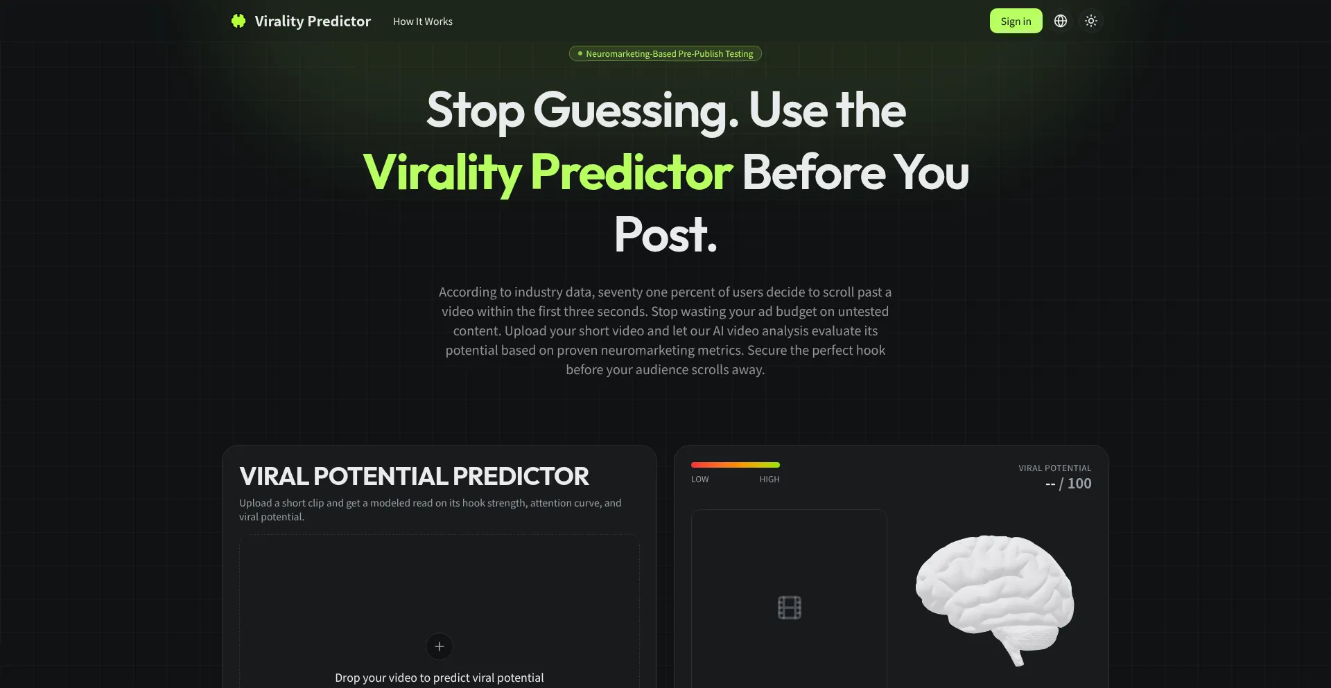 Viralitypredictor.net