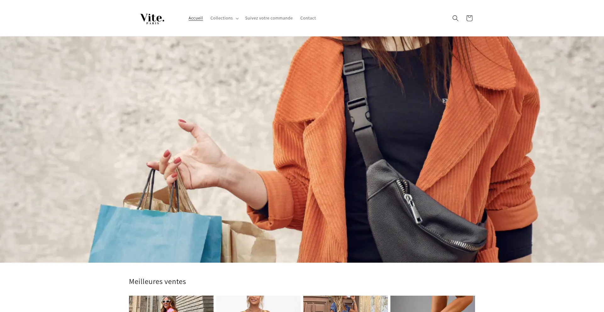 Website screenshot of Viteparis.fr
