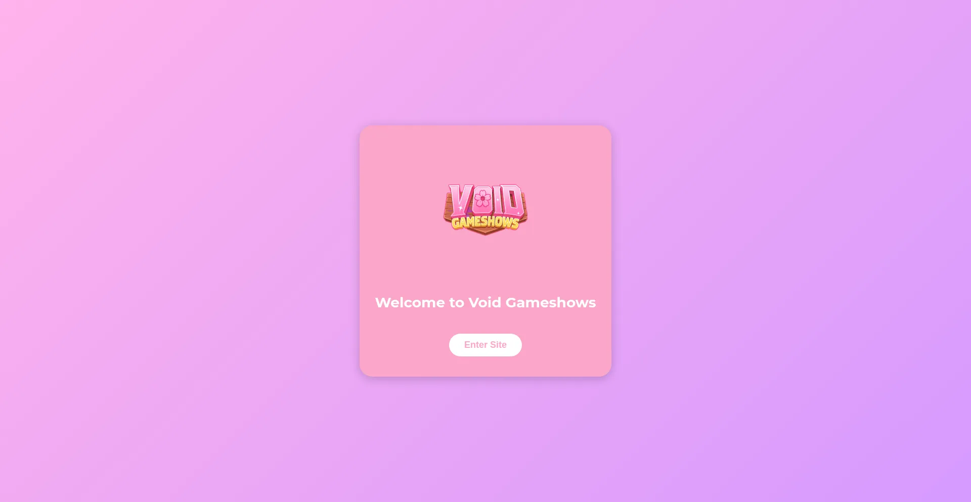 Website screenshot of Void-gs.xyz