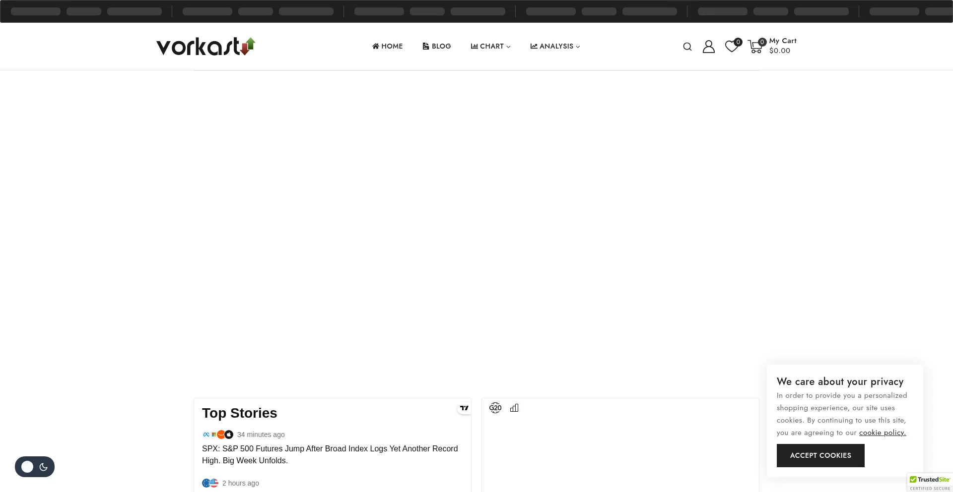 Website screenshot of Vorkast.com