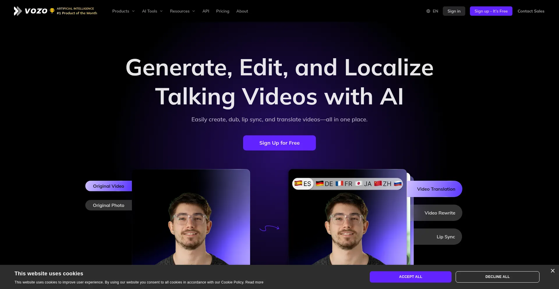 Vozo.ai Screenshot