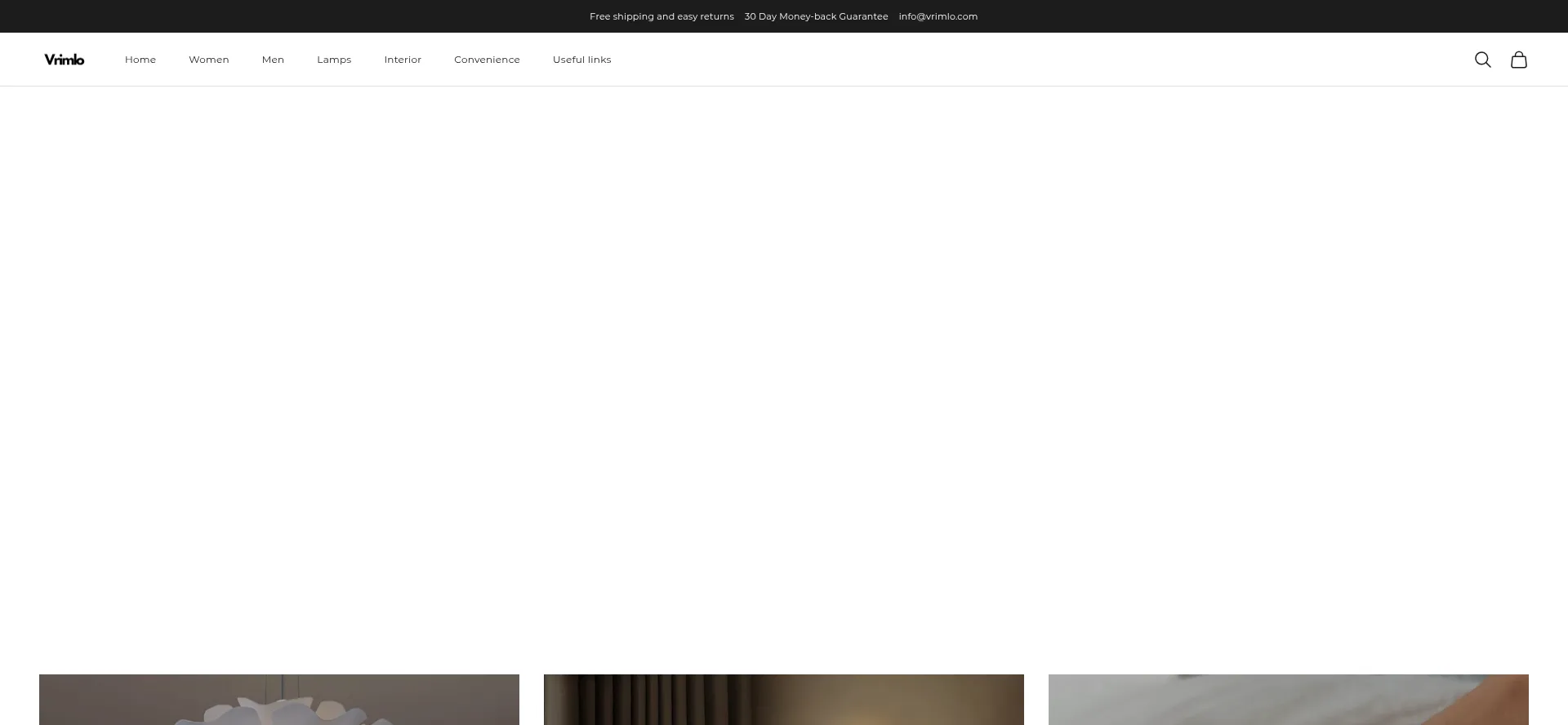 Website screenshot of Vrimlo.com