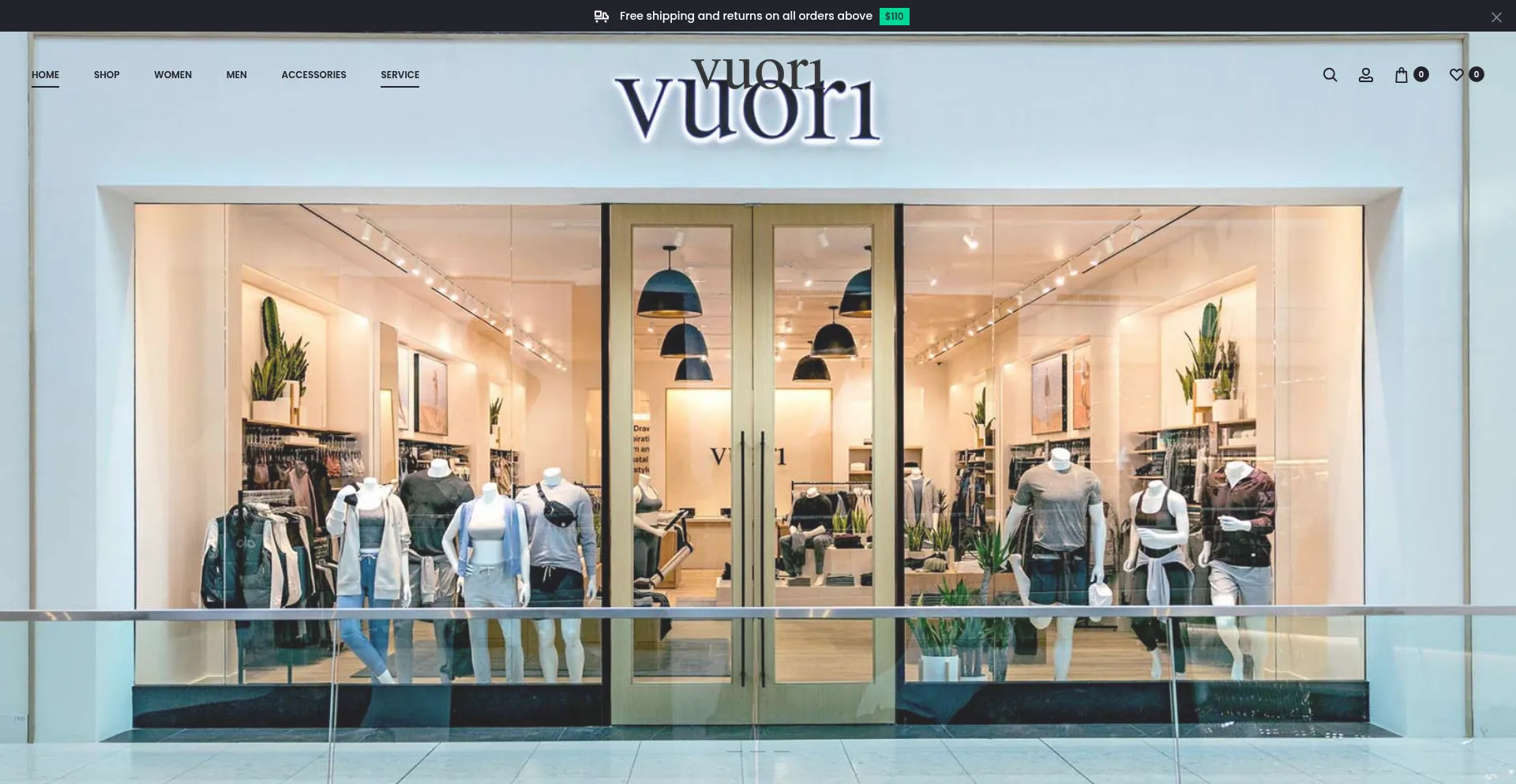 Website screenshot of Vuoris.us