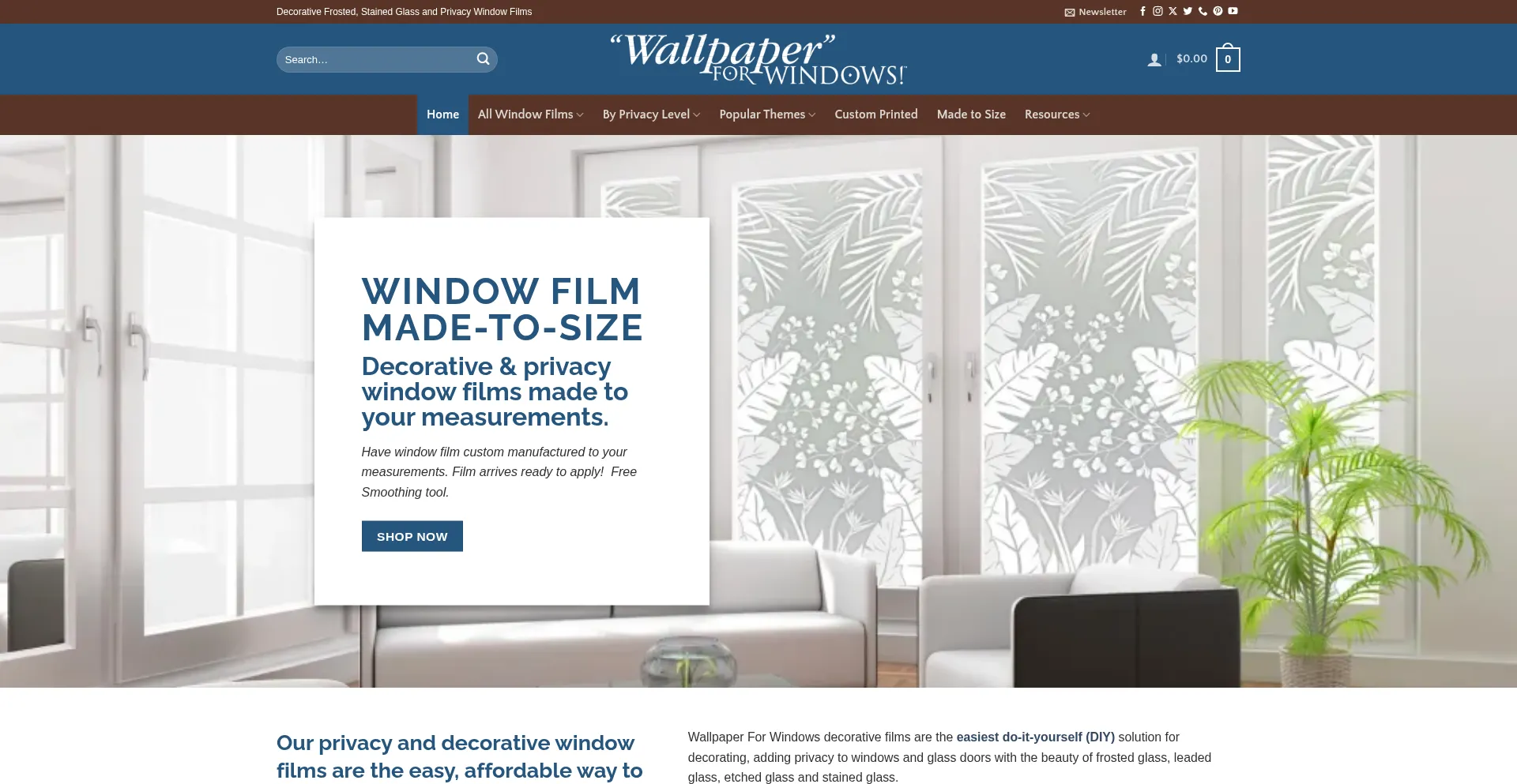 Website screenshot of Wallpaperforwindows.com