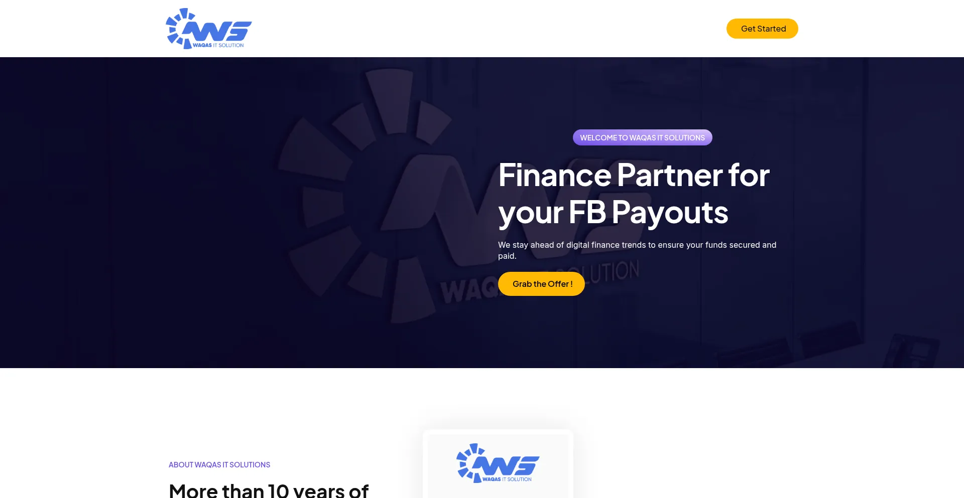 Waqasitsolutions.com Screenshot