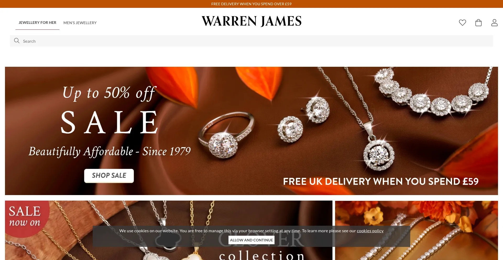 Warrenjames.co.uk Screenshot