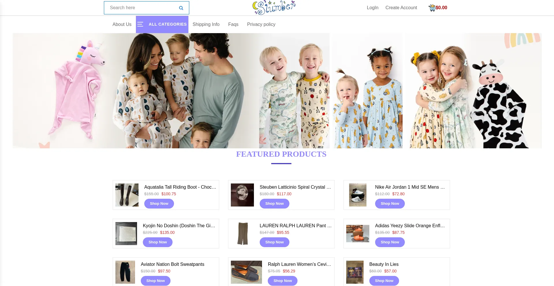 Website screenshot of Waybuy.camerasize.baby