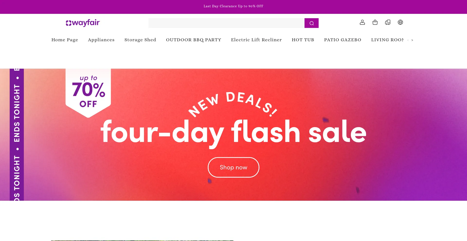 Website screenshot of Waydealdaily.com
