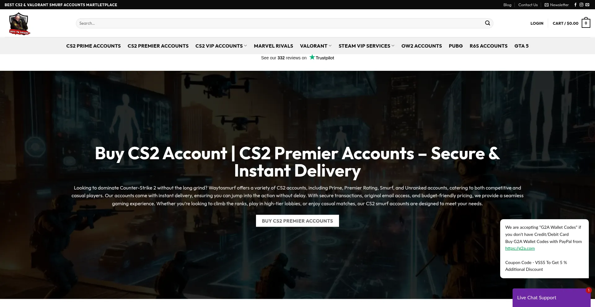 Waytosmurf.com Screenshot
