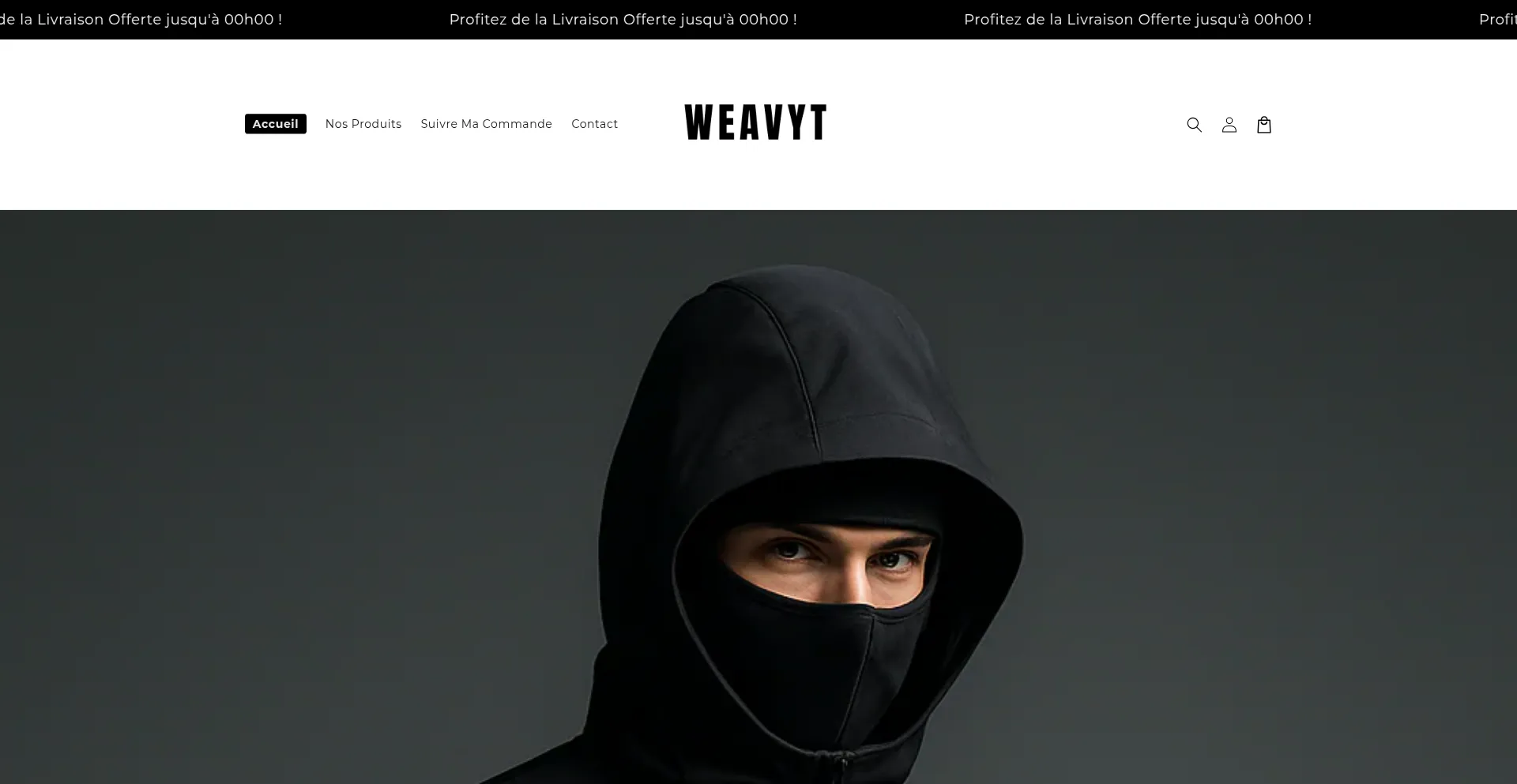 Website screenshot of Weavyt.com