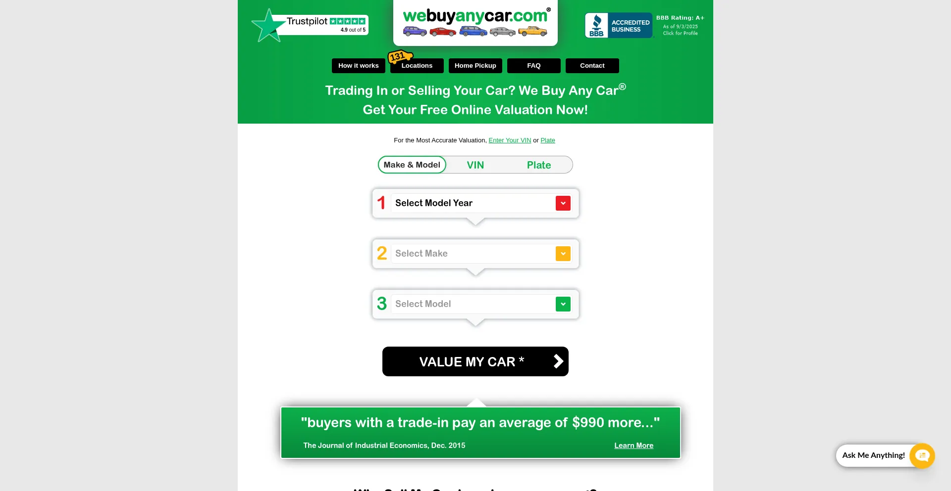 Webuyanycar.com é Seguro e Confiável?