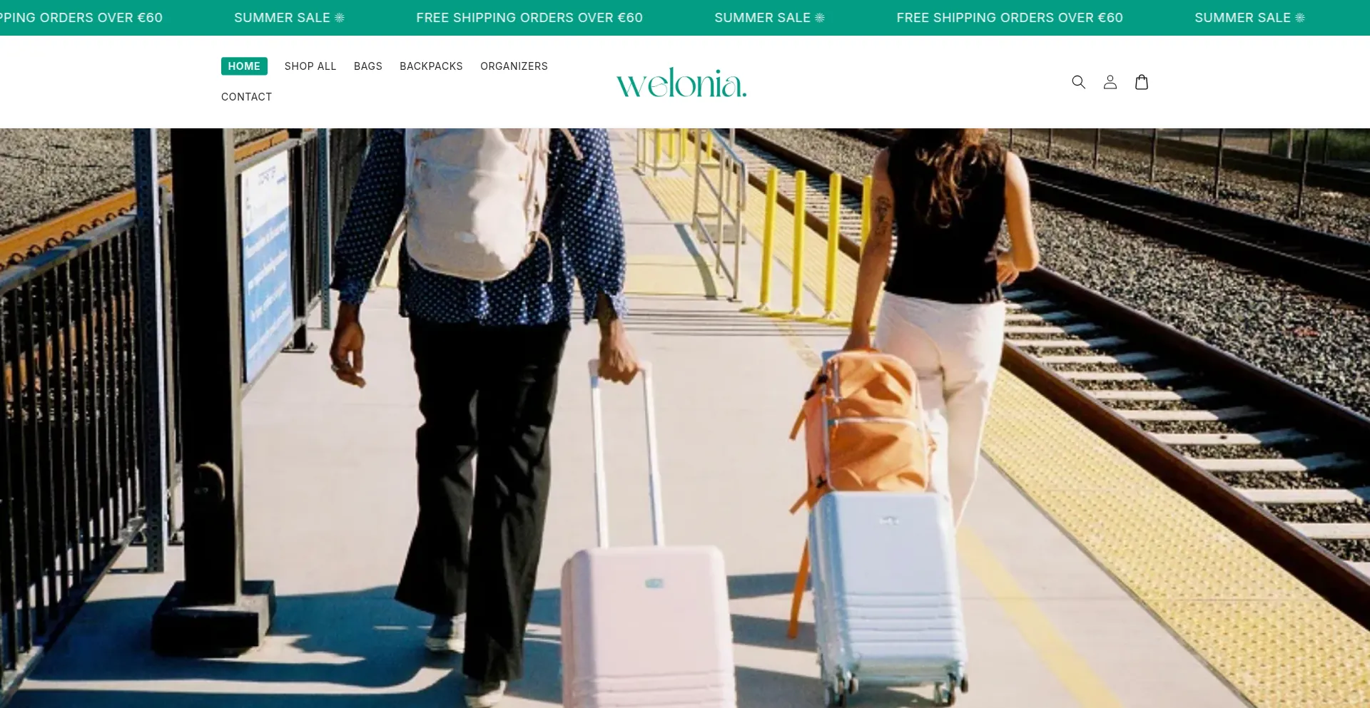 Website screenshot of Welonia.com