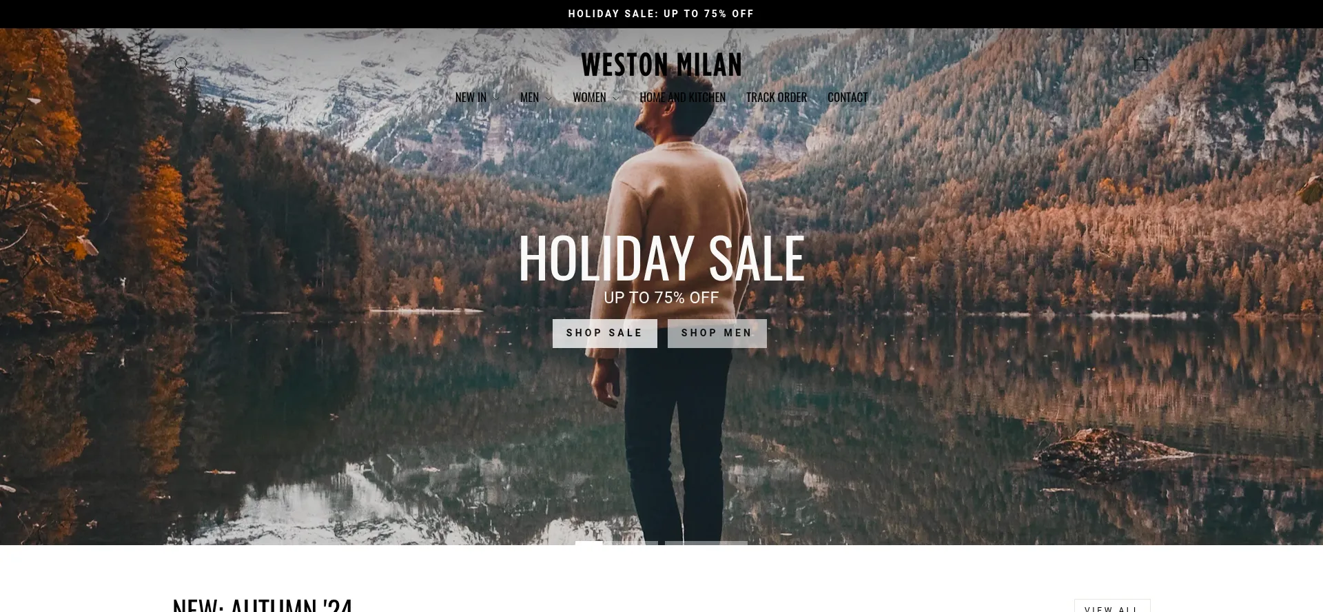 Website screenshot of Westonmilan.com