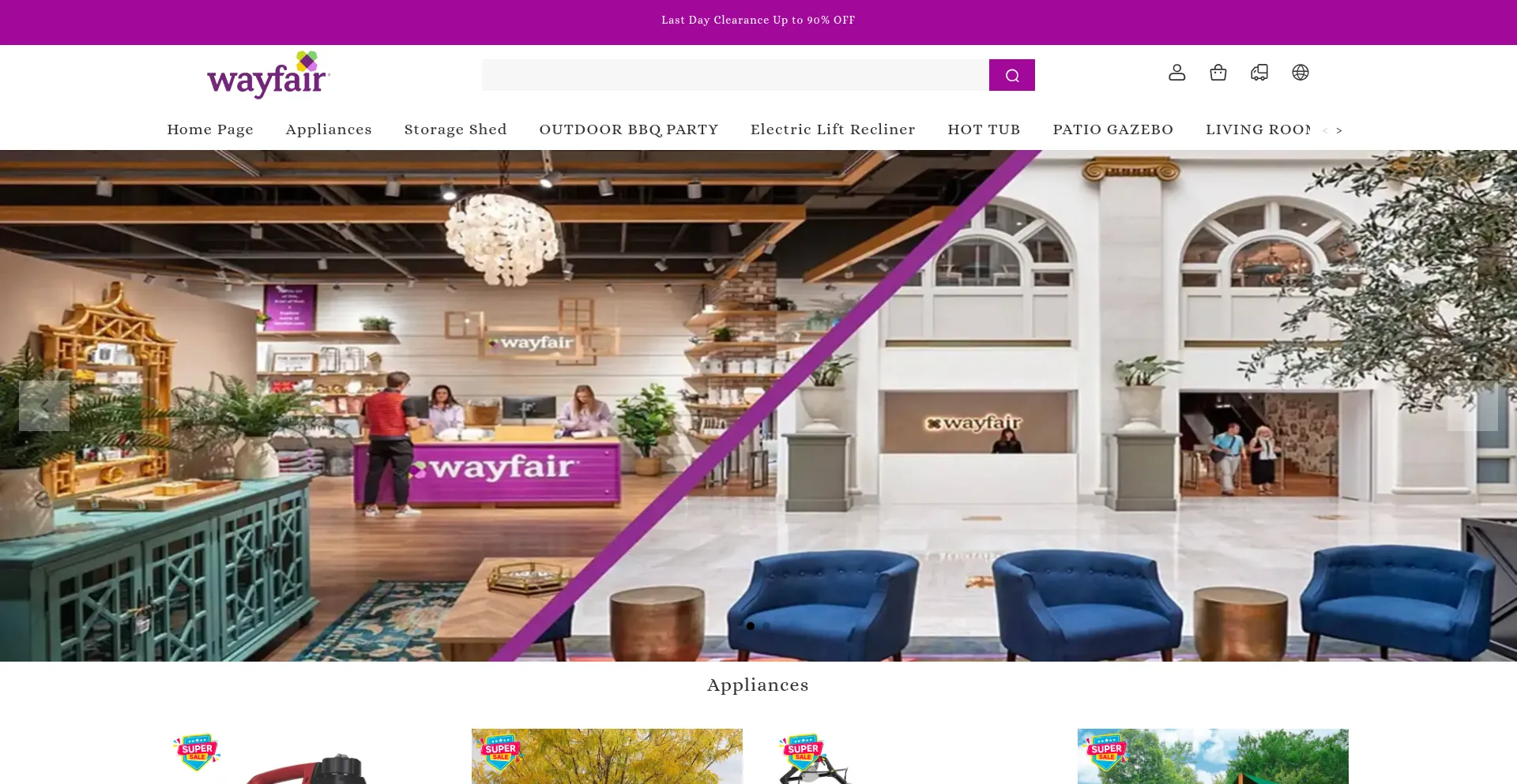 Website screenshot of Wfdailysales.com