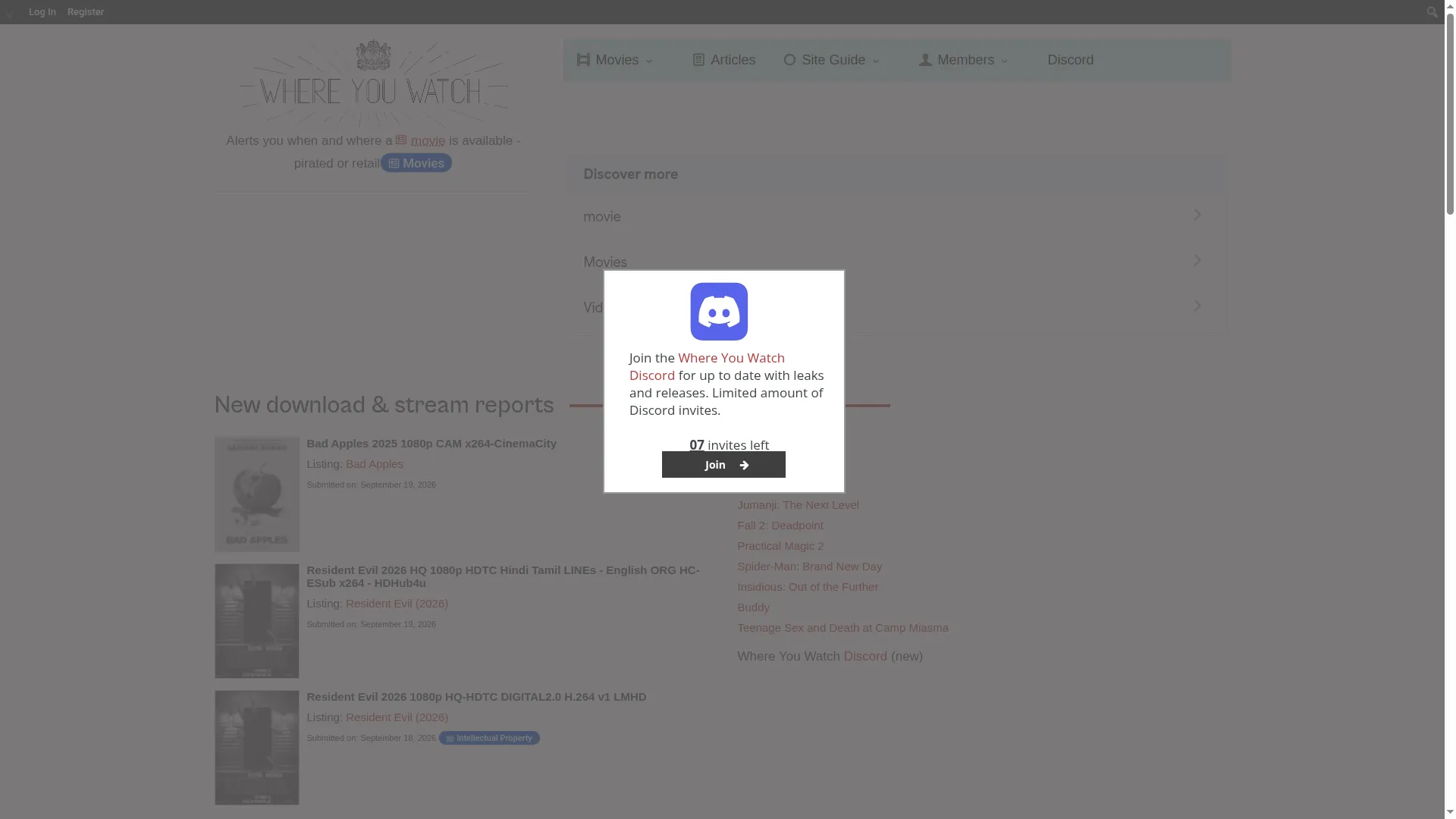 Whereyouwatch.com