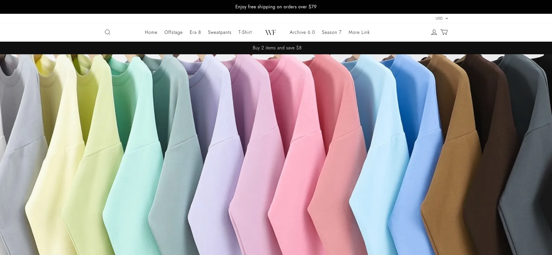 Website screenshot of Whitefoxclothes.ru