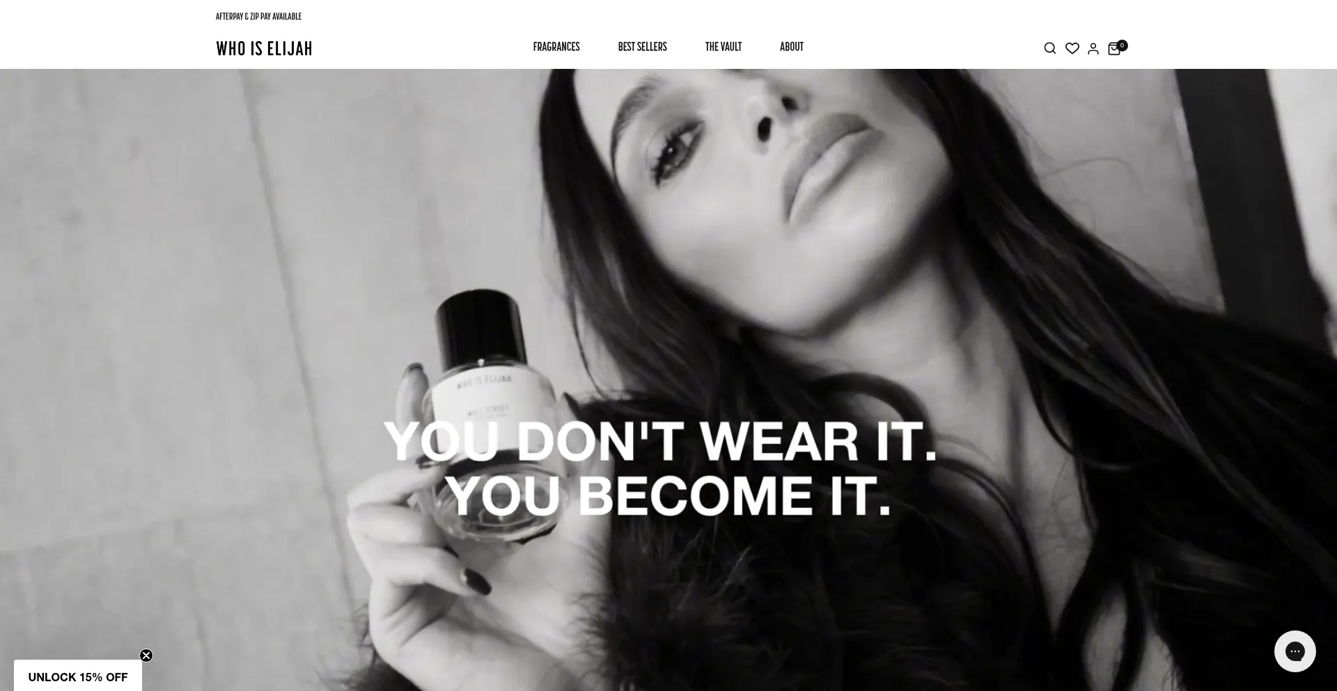 Website screenshot of Whoiselijah.com.au