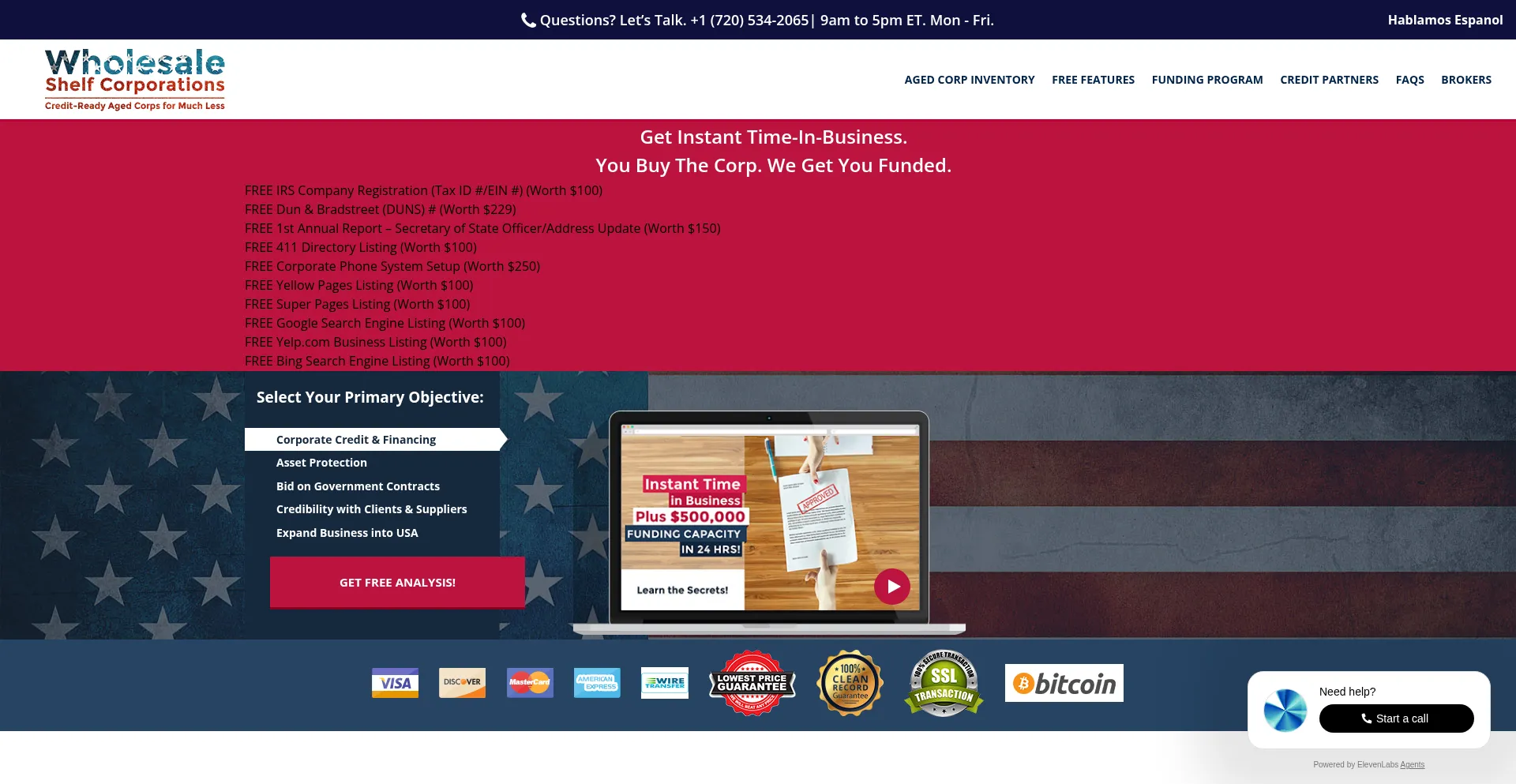 Wholesaleshelfcorporations.com é Seguro e Confiável?