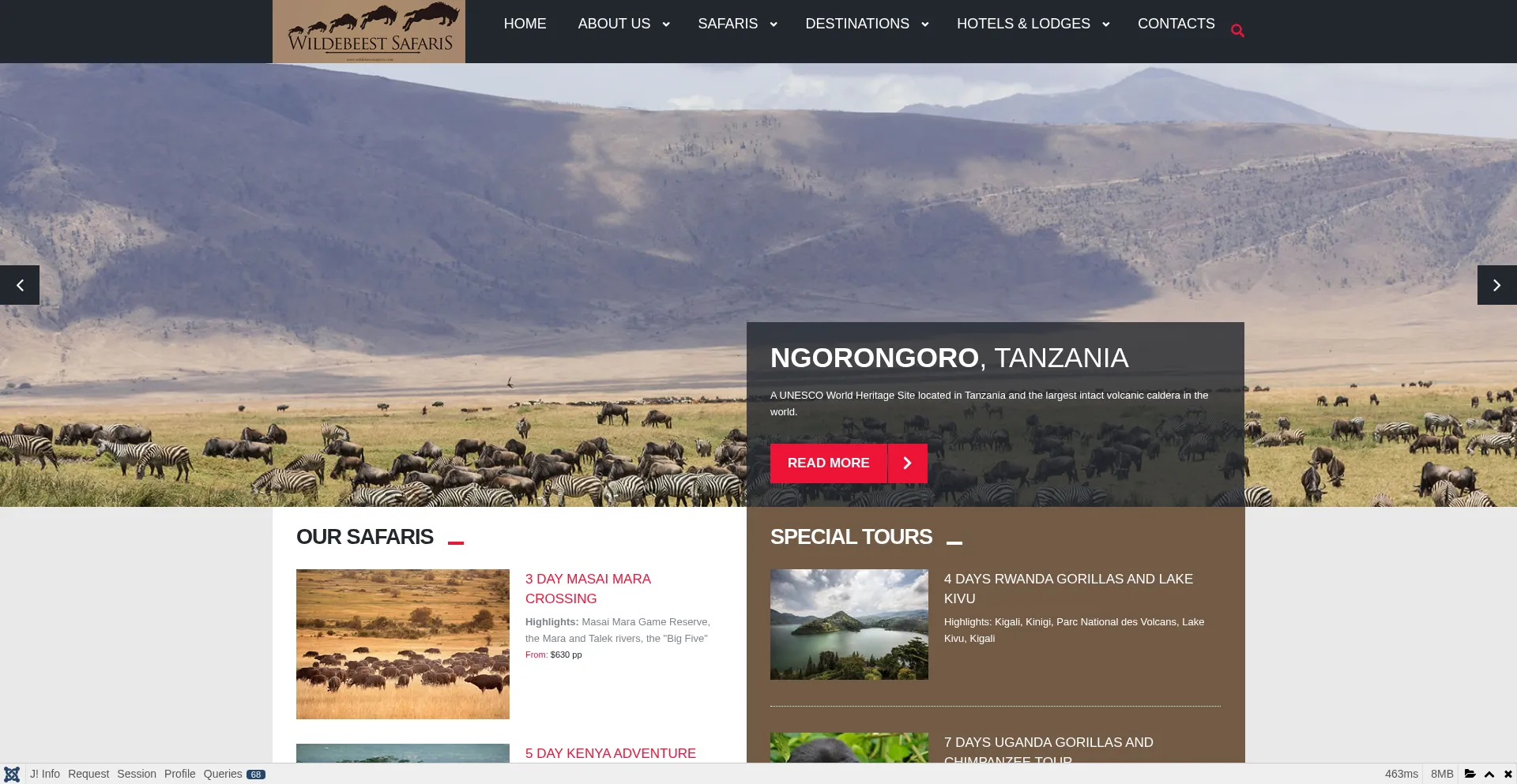 Wildebeestsafaris.com é Seguro e Confiável?