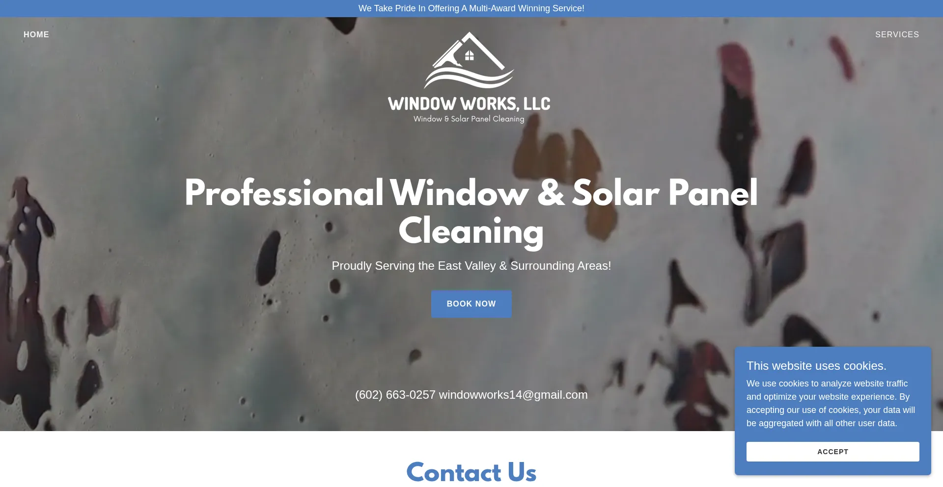 Website screenshot of Windowworksllc.com