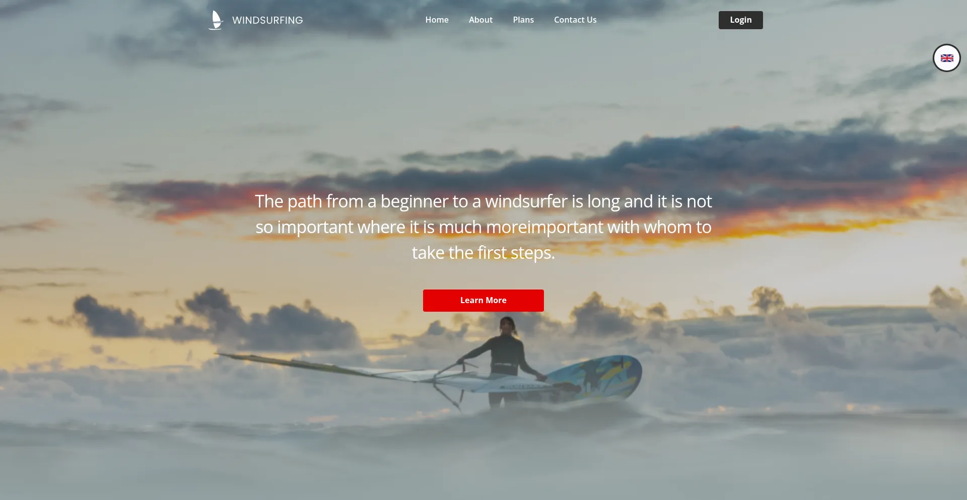 Website screenshot of Windsurfingforyou.com
