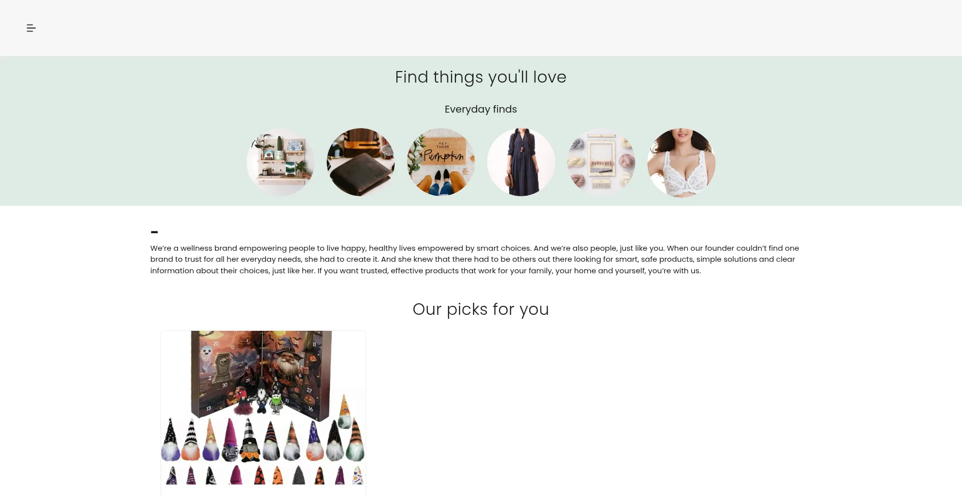 Website screenshot of Winkozy.com