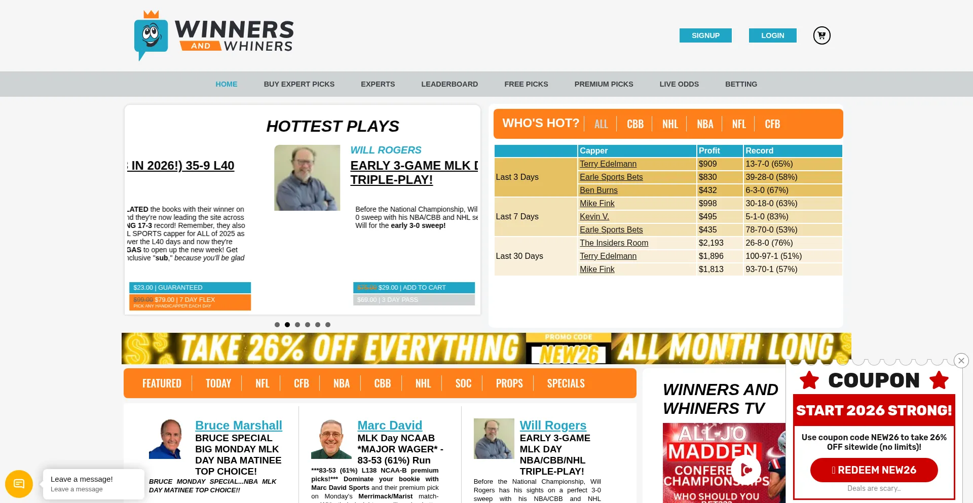 Winnersandwhiners.com