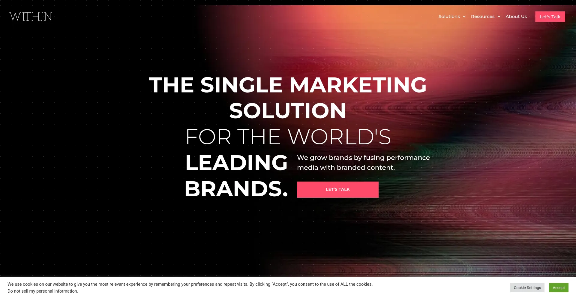 Website screenshot of Within.co