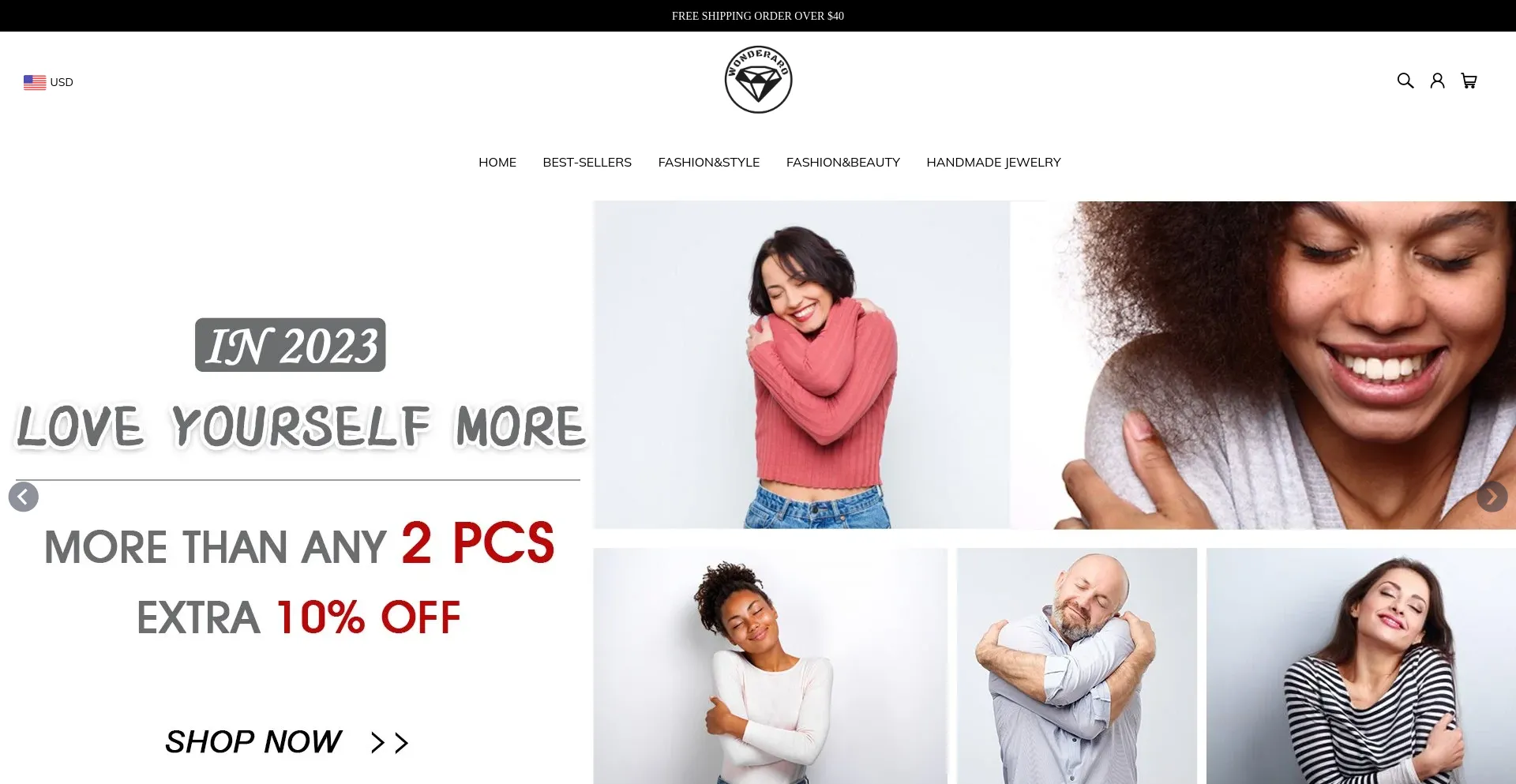 Website screenshot of Wonderaro.com