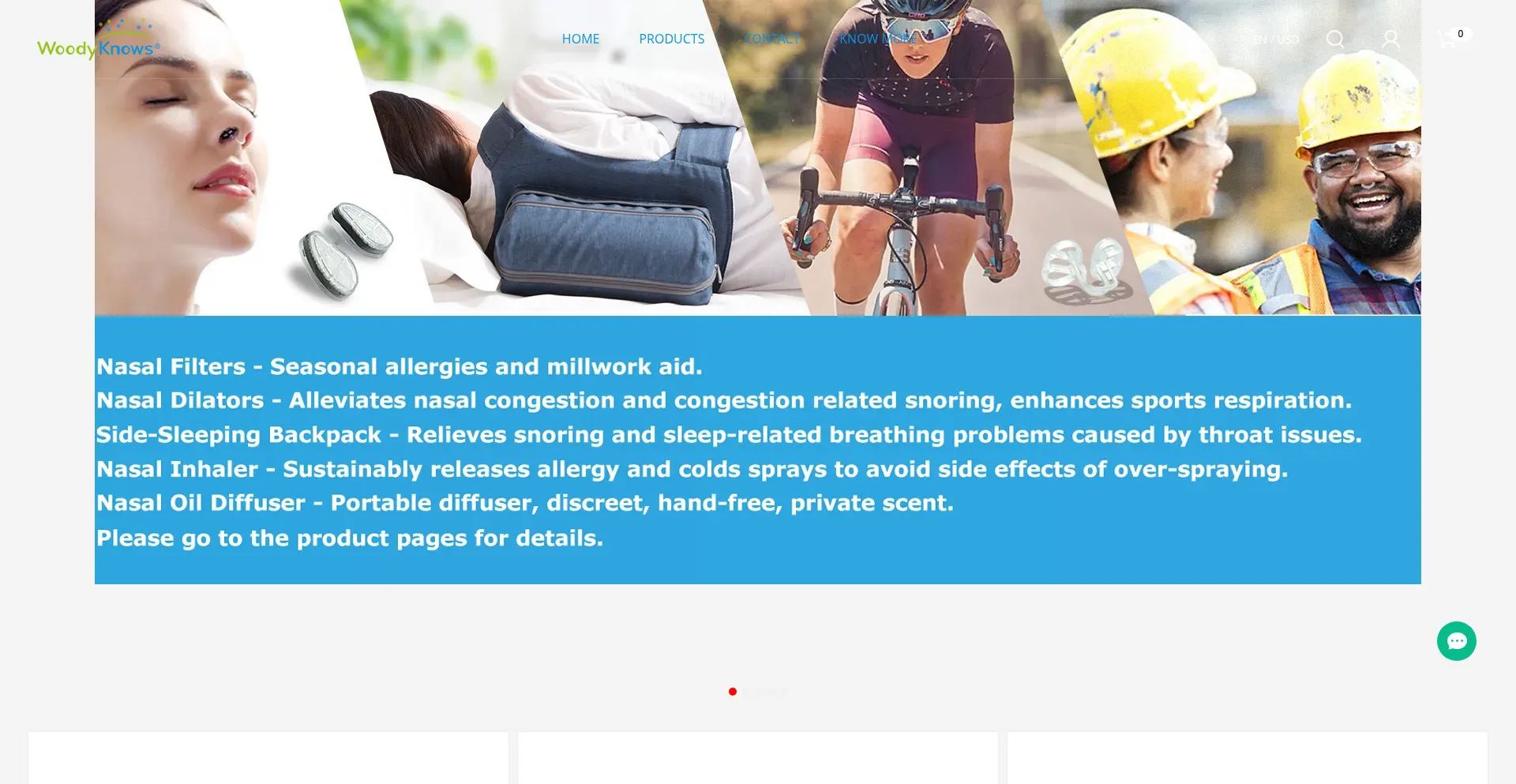Website screenshot of Woodyknows.com