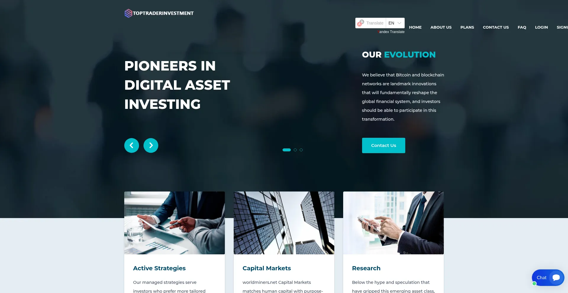Website screenshot of Worldminers.net