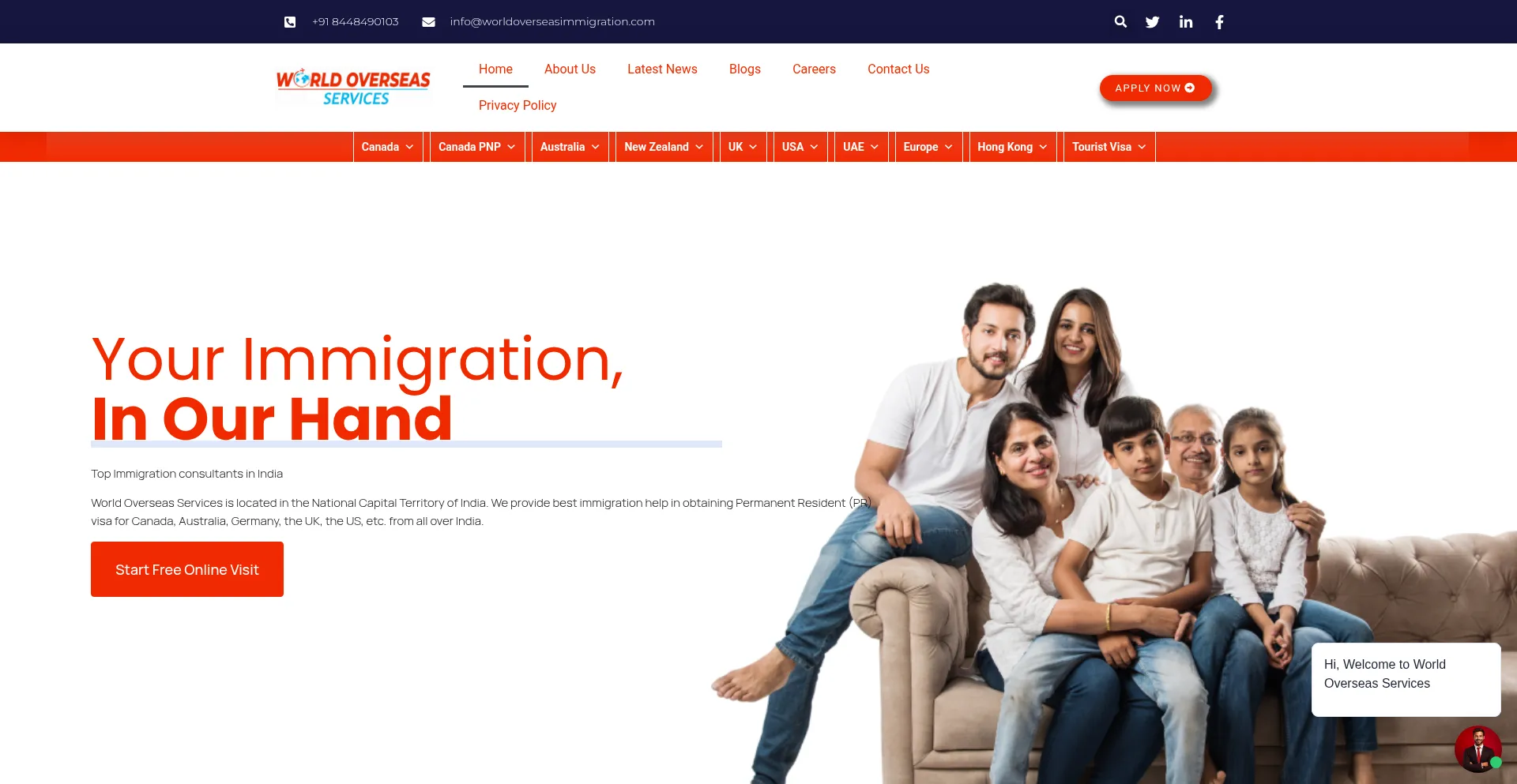 Worldoverseasimmigration.com Screenshot