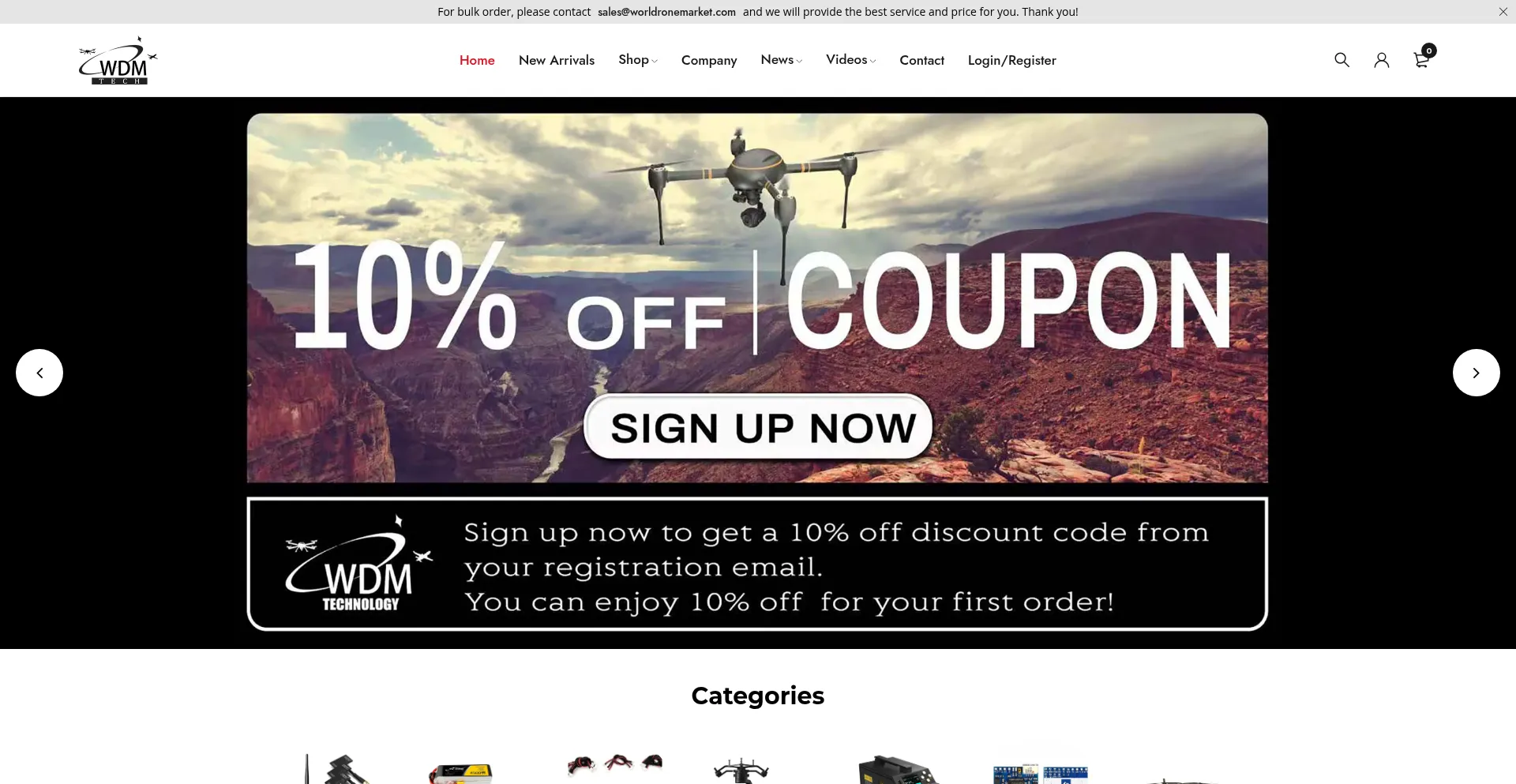 Worldronemarket.com Screenshot