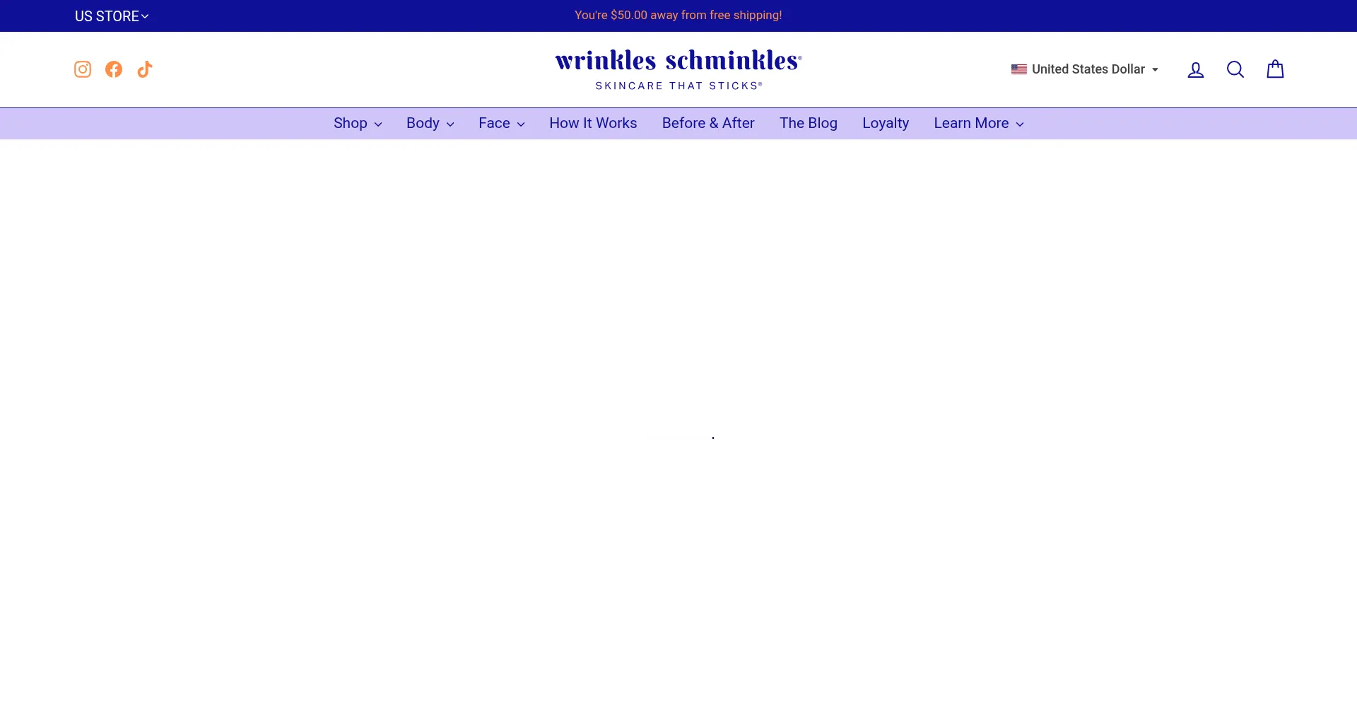 Wrinklesschminkles.com Screenshot