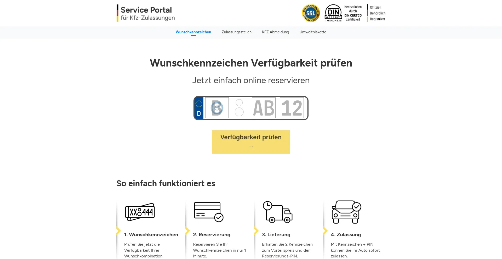 Wunschkennzeichen-reservieren.jetzt é Seguro e Confiável?