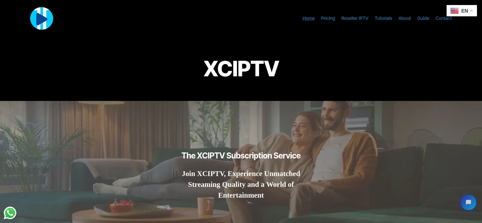 Website screenshot of Xciptv.com