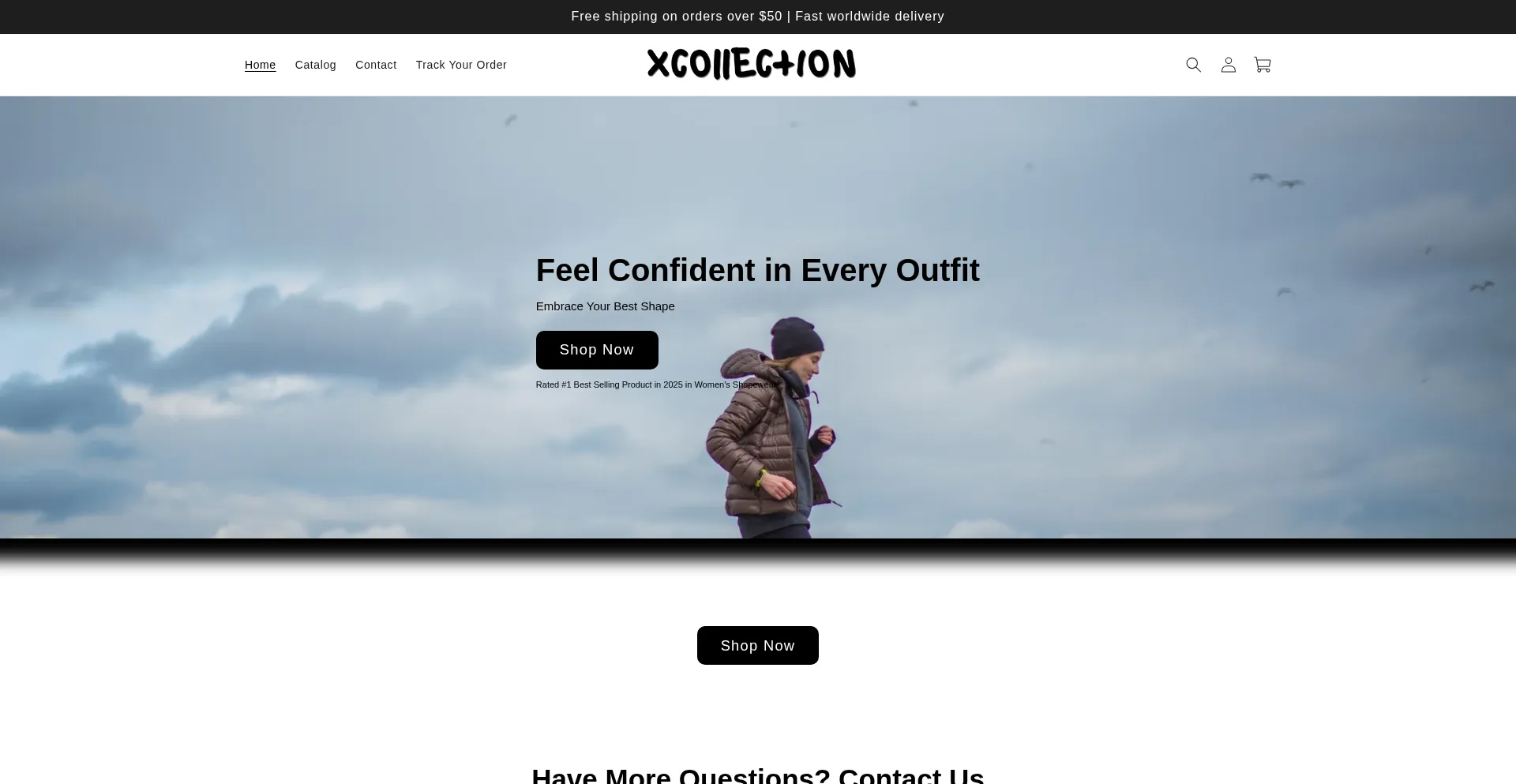 Website screenshot of Xcollection.shop