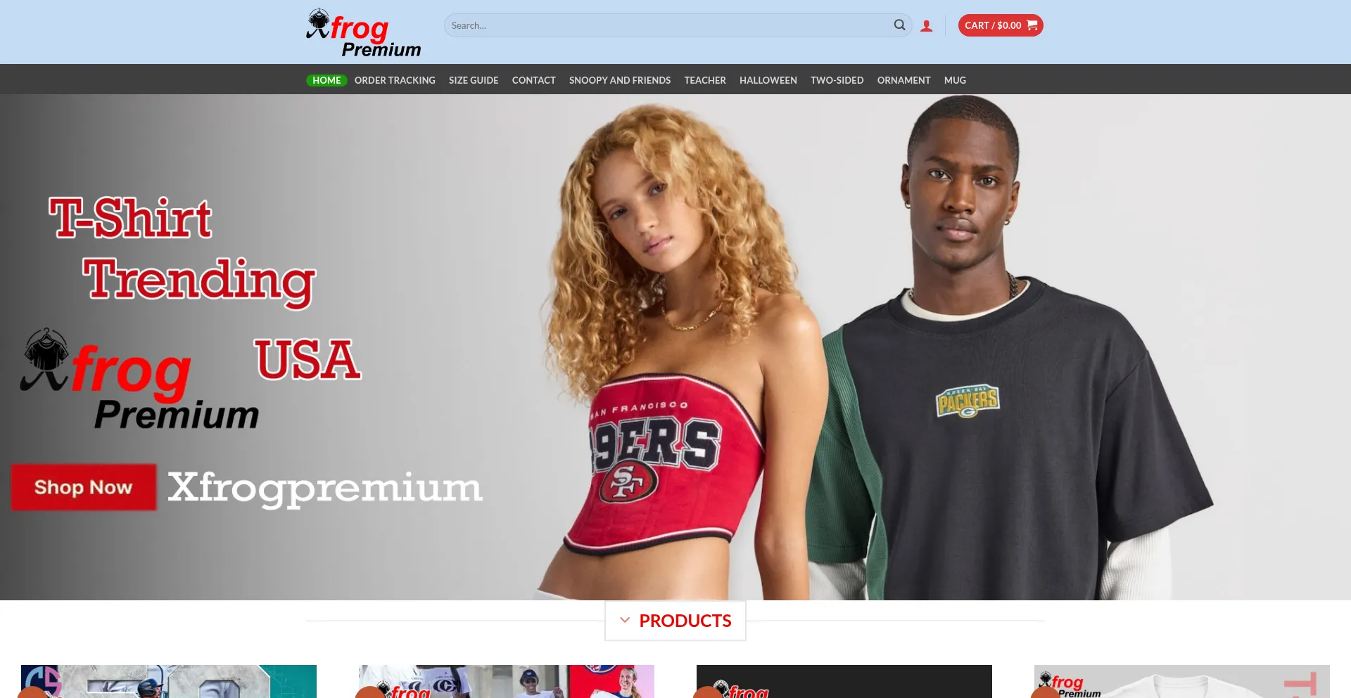 Website screenshot of Xfrogpremium.com