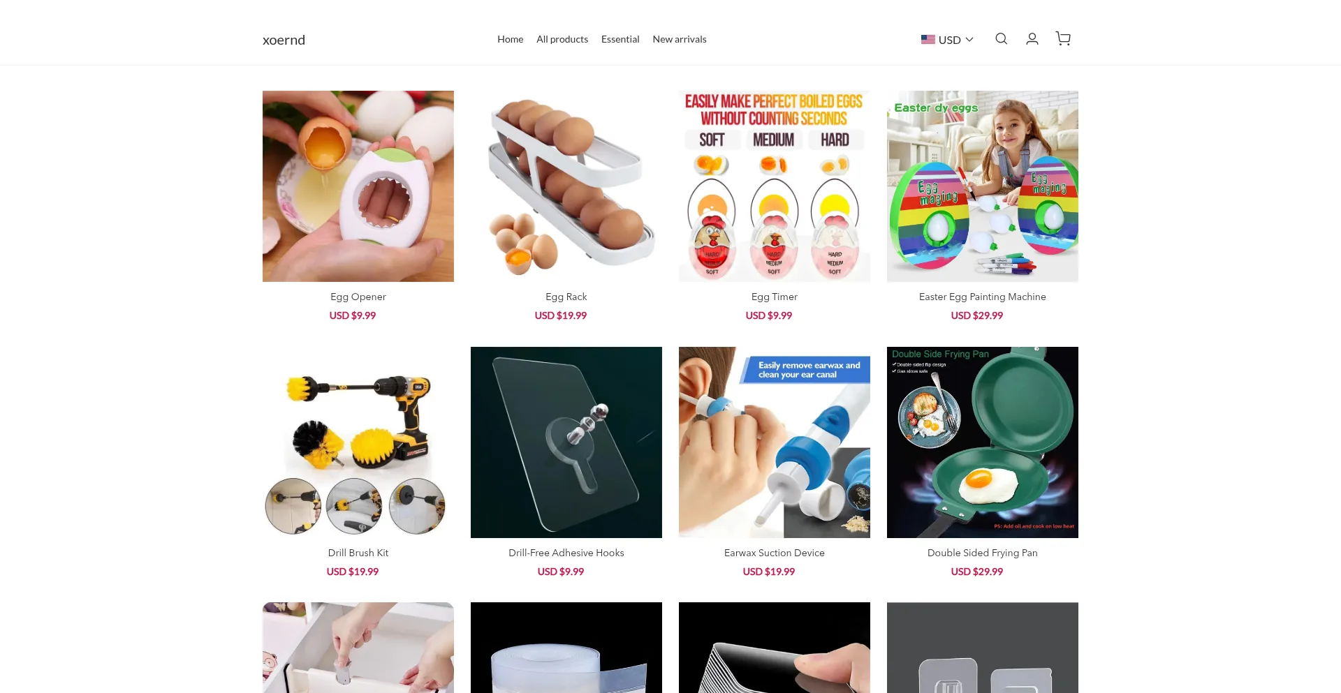 Website screenshot of Xoernd.com