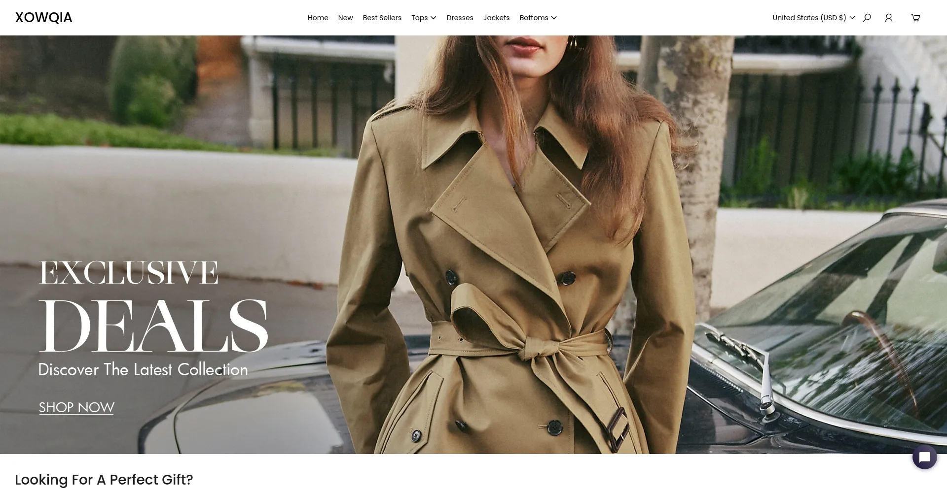 Website screenshot of Xowqia.com