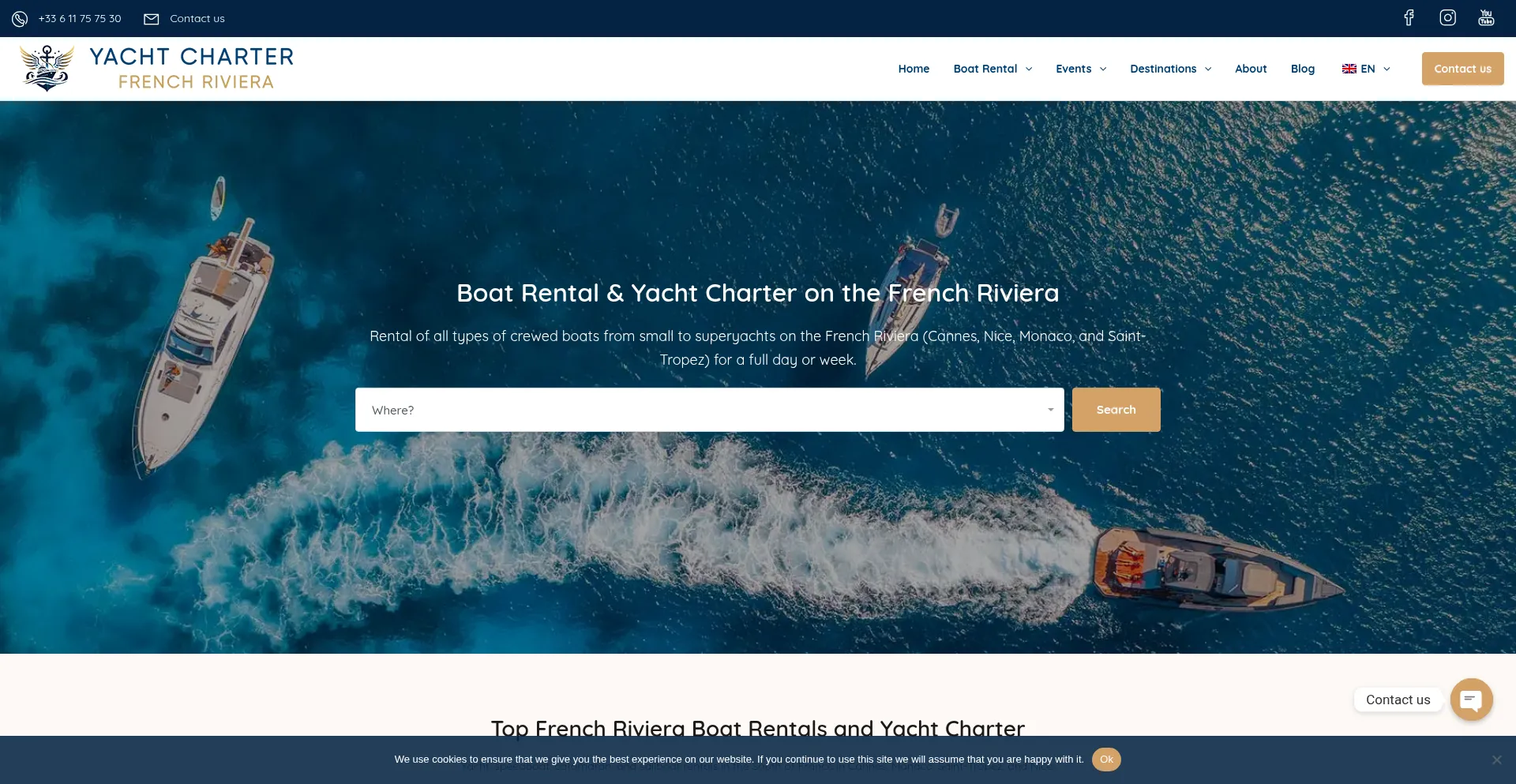 Yachtcharterfrenchriviera.com