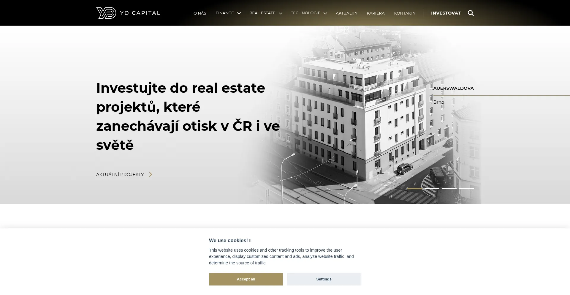 Website screenshot of Ydc.cz