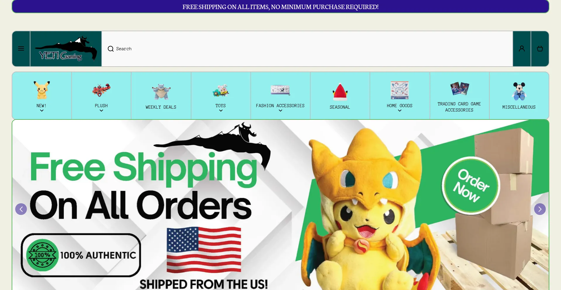 Yetigaming.com Screenshot