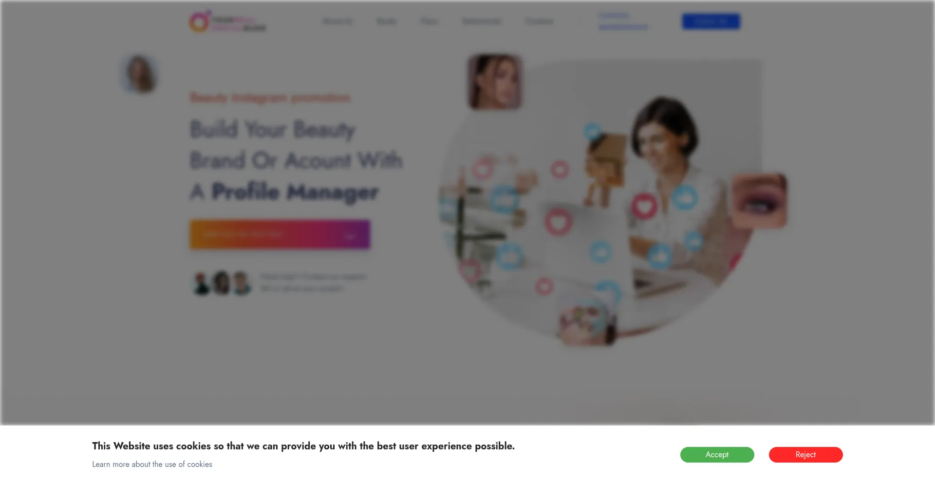 Website screenshot of Yourrealsocialblog.com