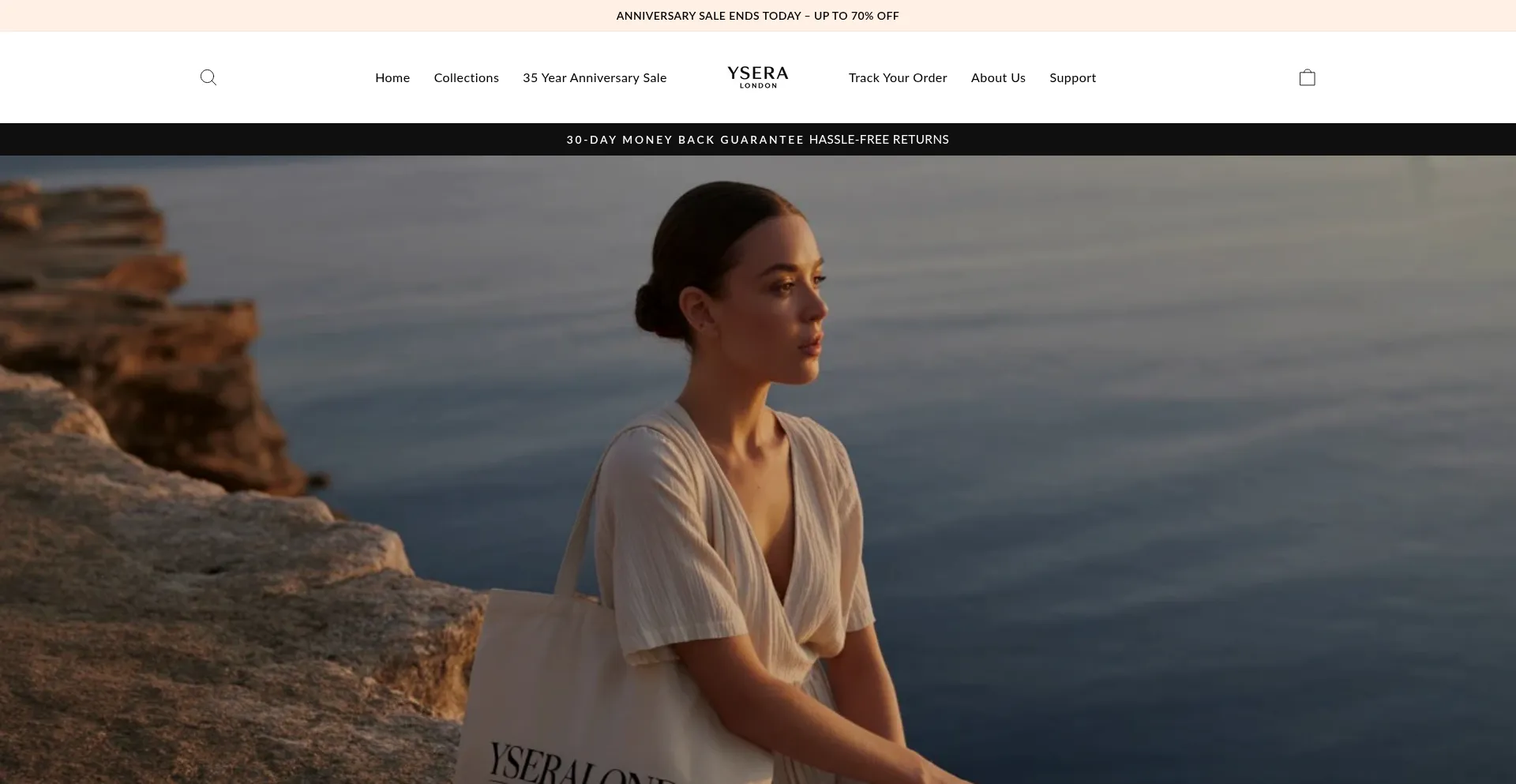 Website screenshot of Yseralondon.com