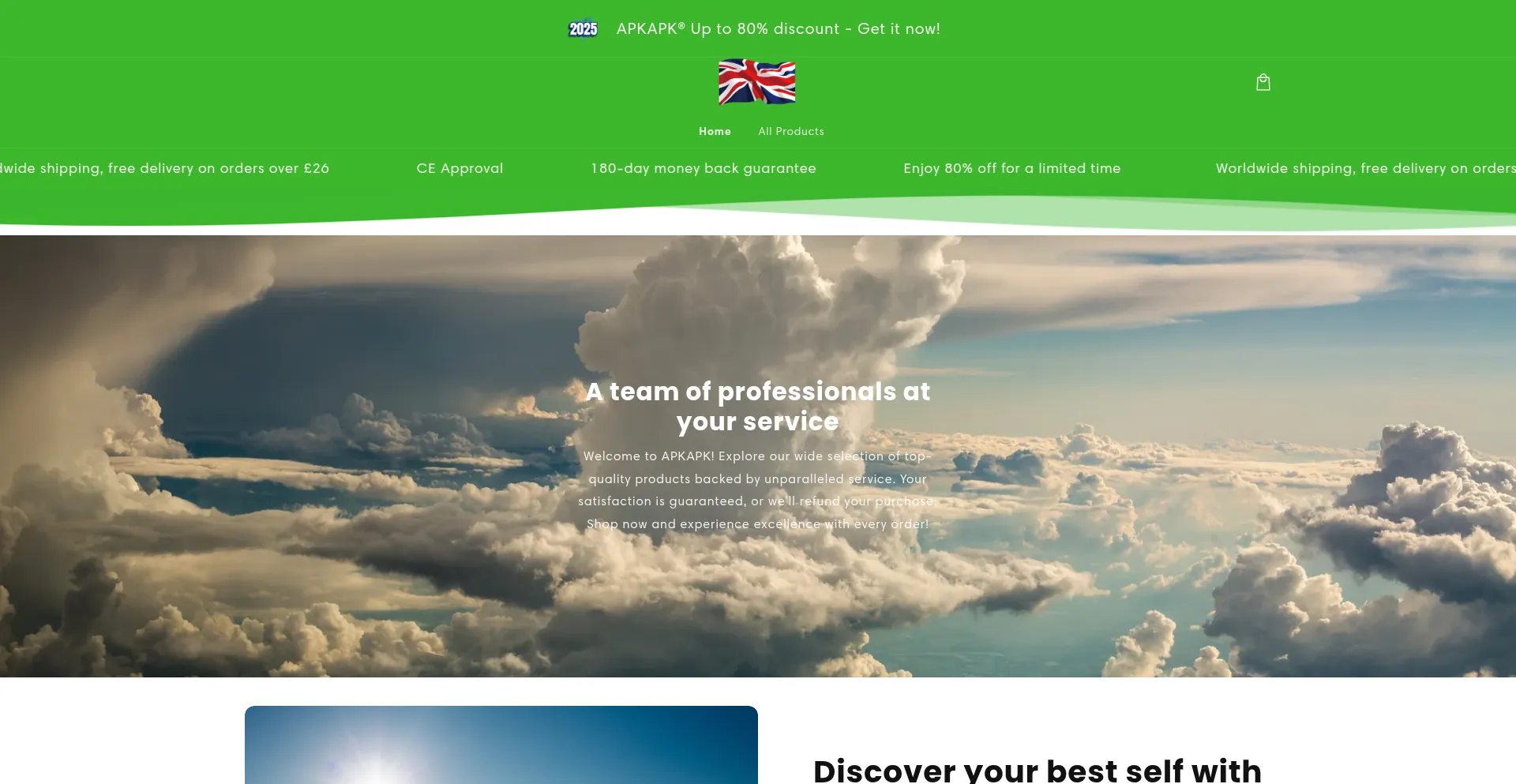 Website screenshot of Yupyoda.com