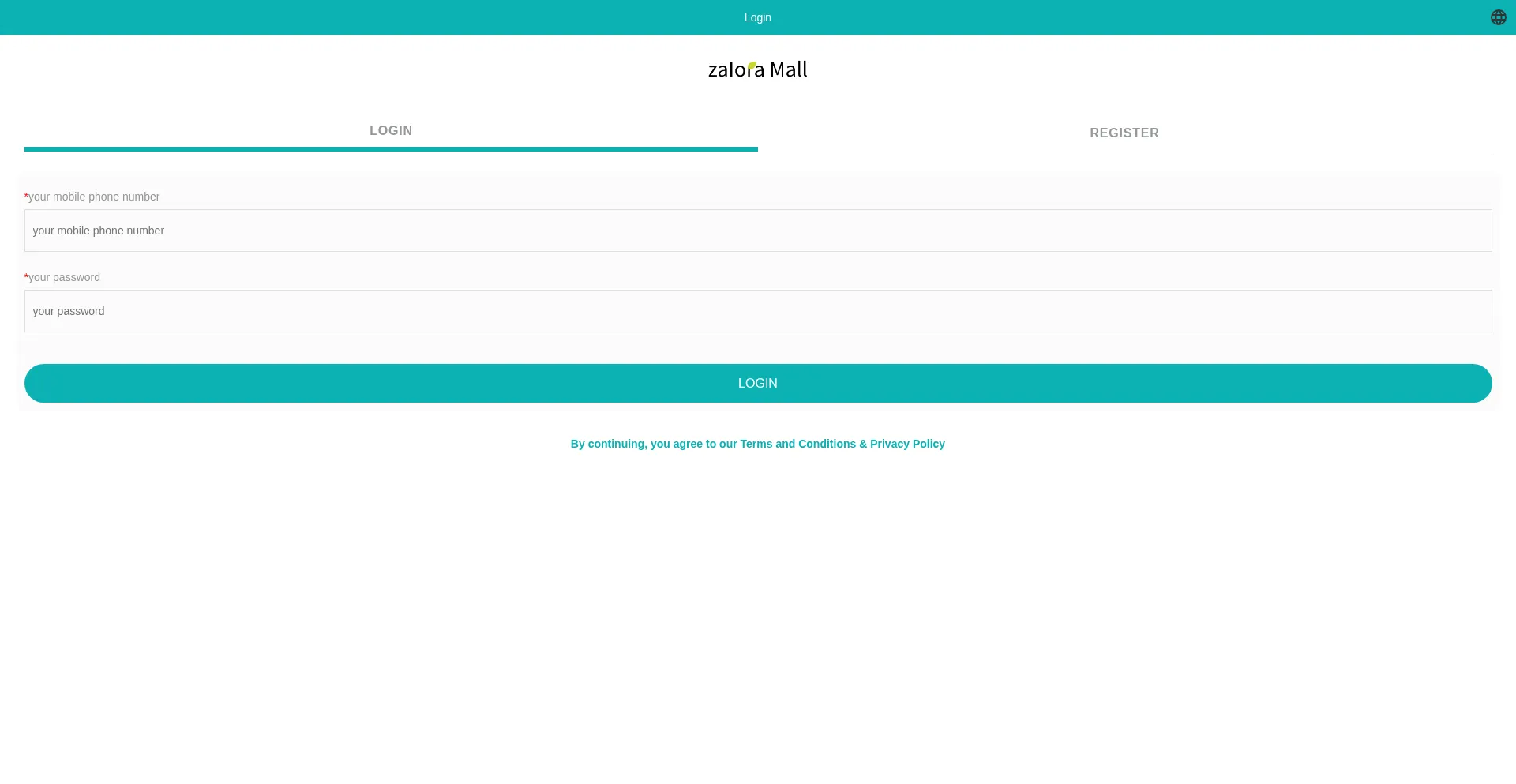 Website screenshot of Zalora-8.shop