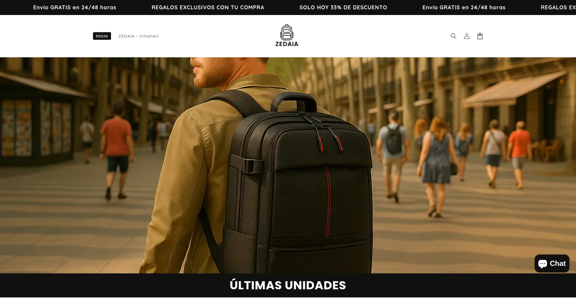 Website screenshot of Zedaia.com